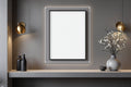 Floating Frame Mockup, Blank Template #093 | Empty Frame Mockup Template | JPG Digital Download | Commercial Licence | bulkmockup Shop