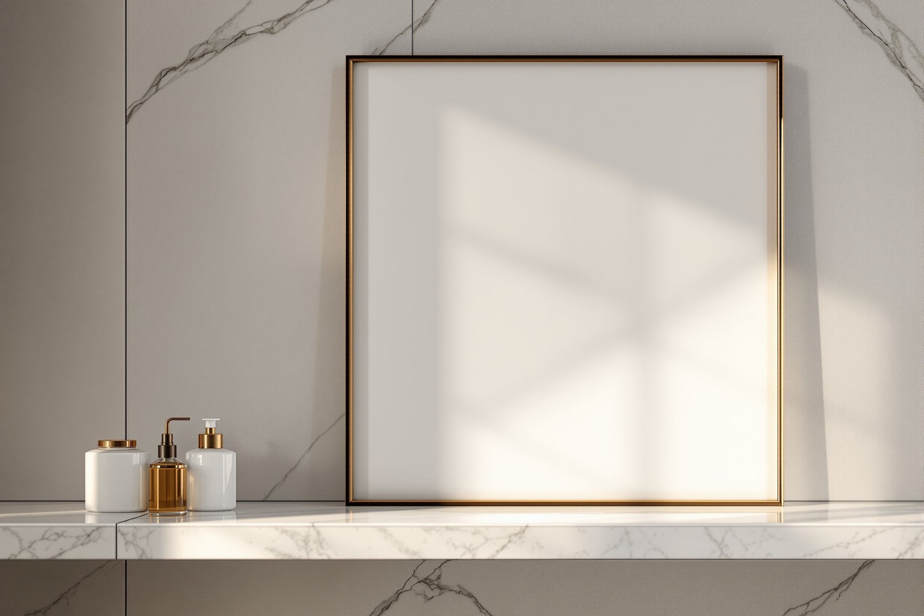 Floating Frame Mockup, Blank Template #097 | Blank Frame Template for Etsy | bulkmockup JPG Download | Commercial Use | MockupBulk