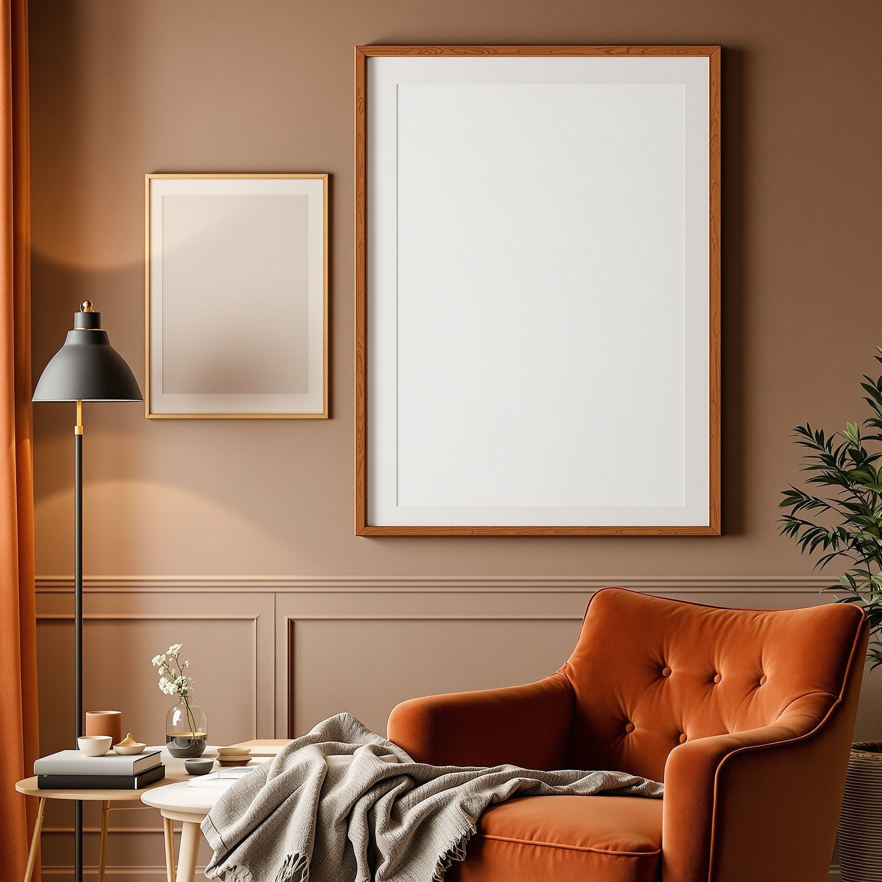 Coloured Frame Mockup | Blank Template #004 — High-Resolution JPG | bulkmockup Template | For Etsy POD Print Sellers | MockupBulk