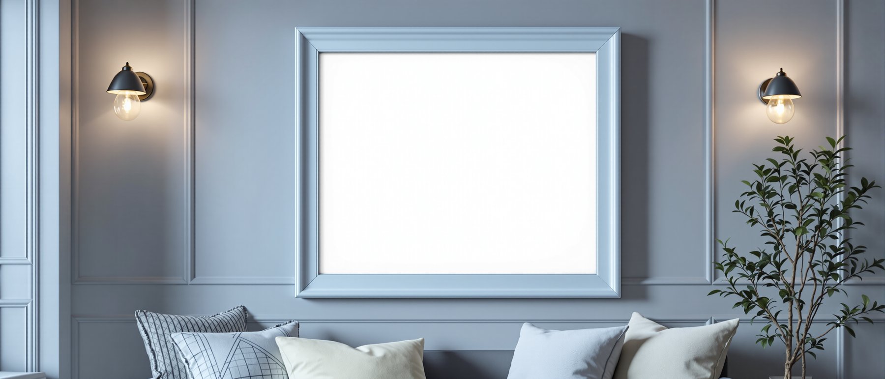 Coloured Frame Mockup — Blank Template #021 — Instant bulkmockup Download | Blank Frame JPG Template | Commercial Use | MockupBulk