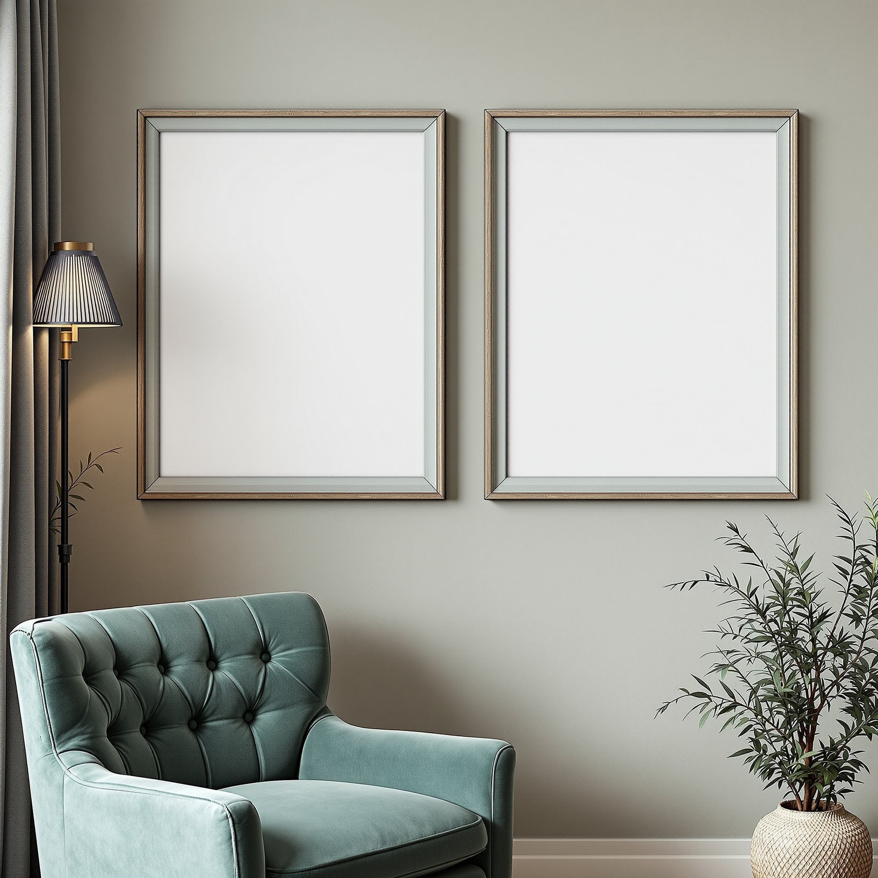 Coloured Frame Mockup | Blank Template #033 — Digital Frame Mockup | bulkmockup JPG Download | For POD Etsy Shopify | MockupBulk