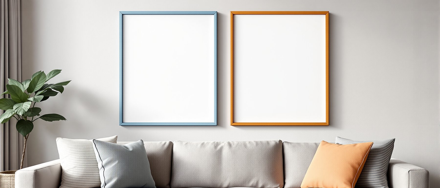 Blank Template #002 Coloured Frame Mockup | bulkmockup Digital Download | Blank Frame JPG | Commercial Licence Included | MockupBulk