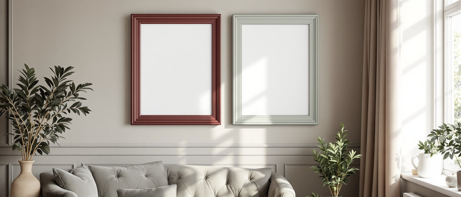 Coloured Frame Mockup — Blank Template #014 — High-Res Frame Template JPG | bulkmockup Mockup Store | Commercial Use | MockupBulk
