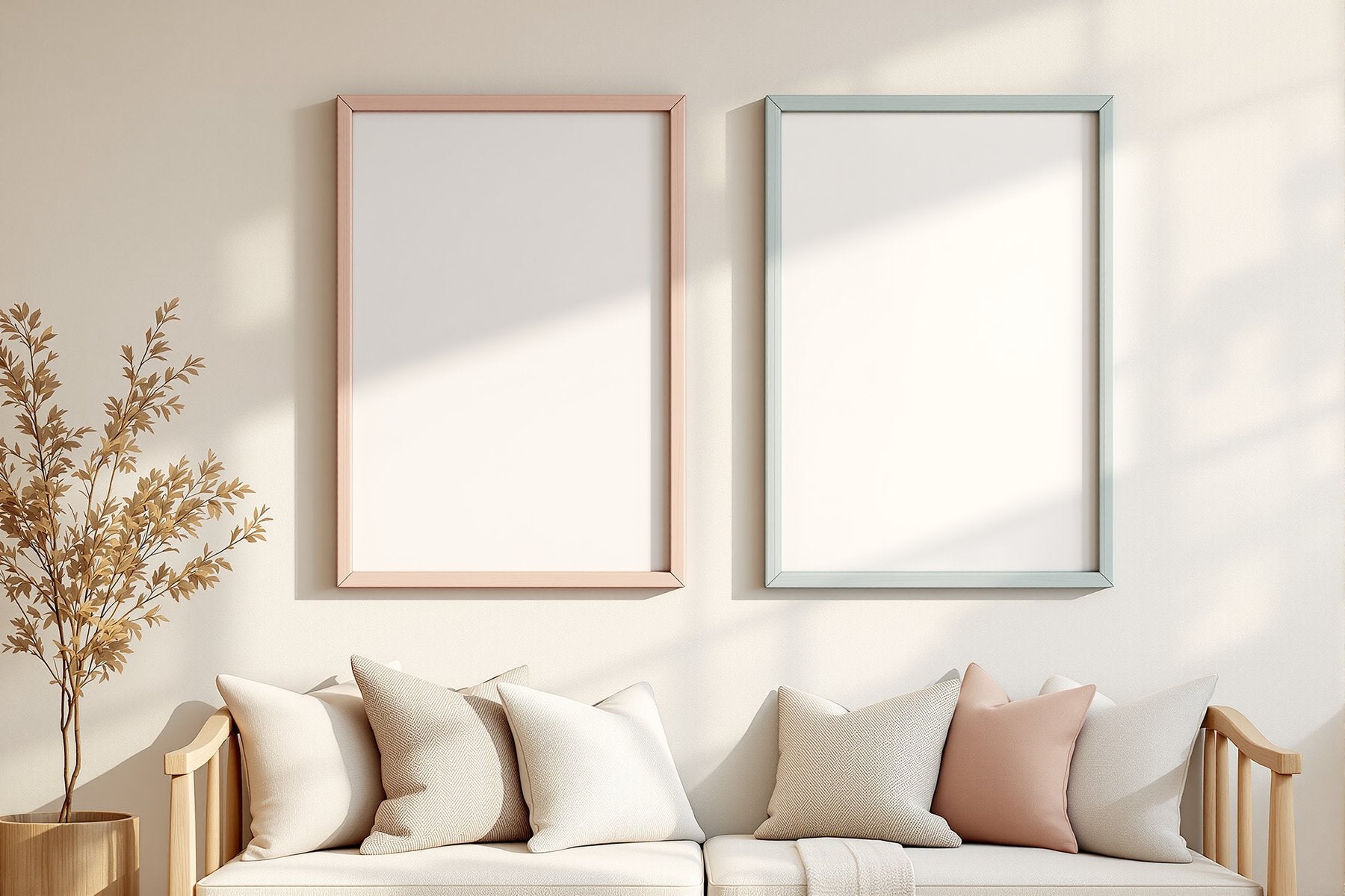 Blank Template #019 Coloured Frame Mockup | Blank Frame Template for Etsy | bulkmockup JPG Download | Commercial Use | MockupBulk