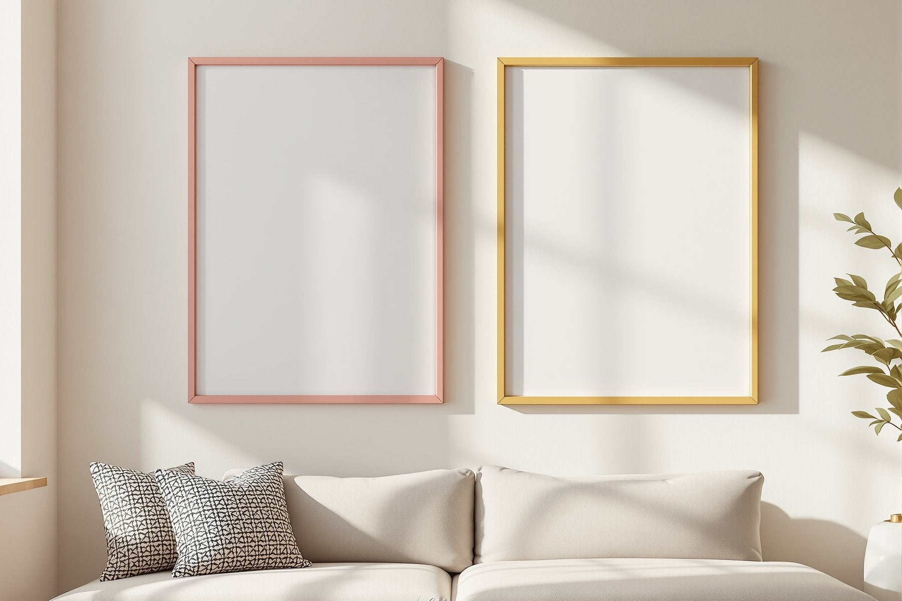 Coloured Frame Mockup | Blank Template #025 — Print-on-Demand Frame Mockup | bulkmockup JPG | Commercial Licence | MockupBulk