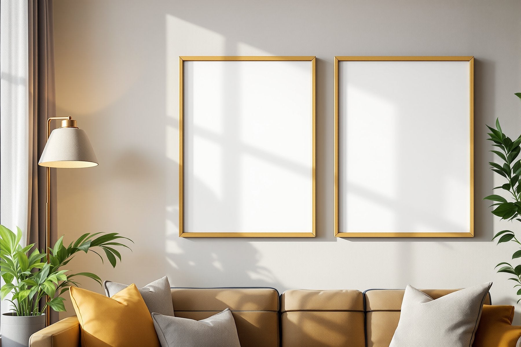 Coloured Frame Mockup | Blank Template #033 | bulkmockup Frame Template | Instant Download JPG | Commercial Use | MockupBulk