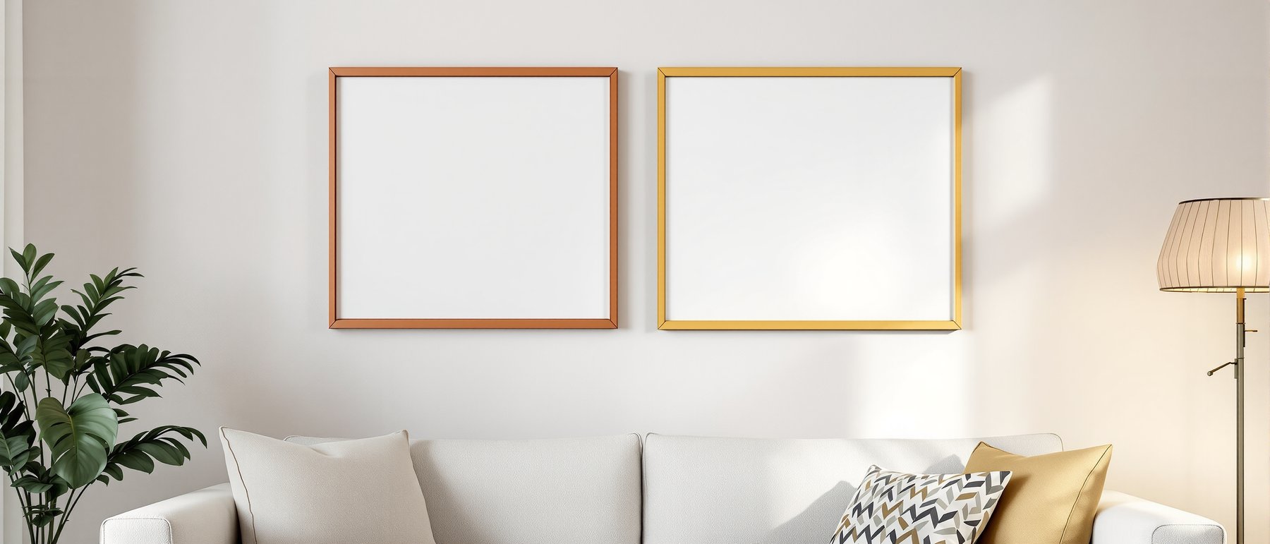 Coloured Frame Mockup — Blank Template #035 — High-Resolution JPG | bulkmockup Template | For Etsy POD Print Sellers | MockupBulk