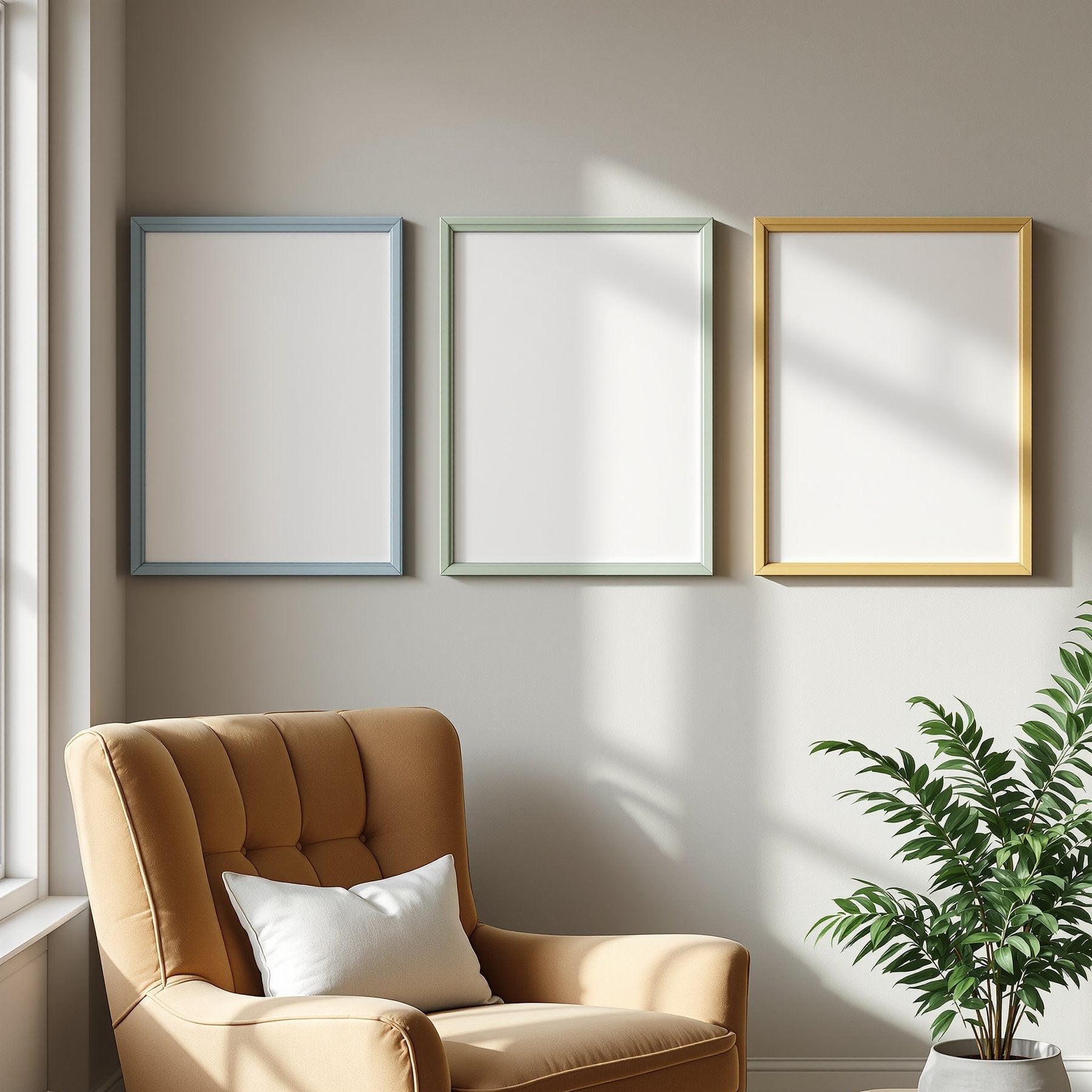 Coloured Frame Mockup | Blank Template #001 — Digital Frame Mockup | bulkmockup JPG Download | For POD Etsy Shopify | MockupBulk
