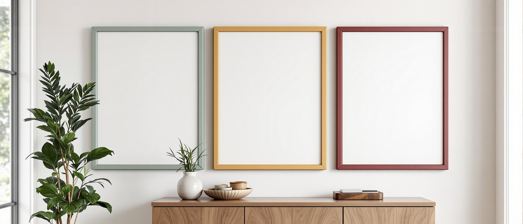 Coloured Frame Mockup — Blank Template #007 — Empty Frame Template | bulkmockup High-Res JPG | Commercial Use Included | MockupBulk