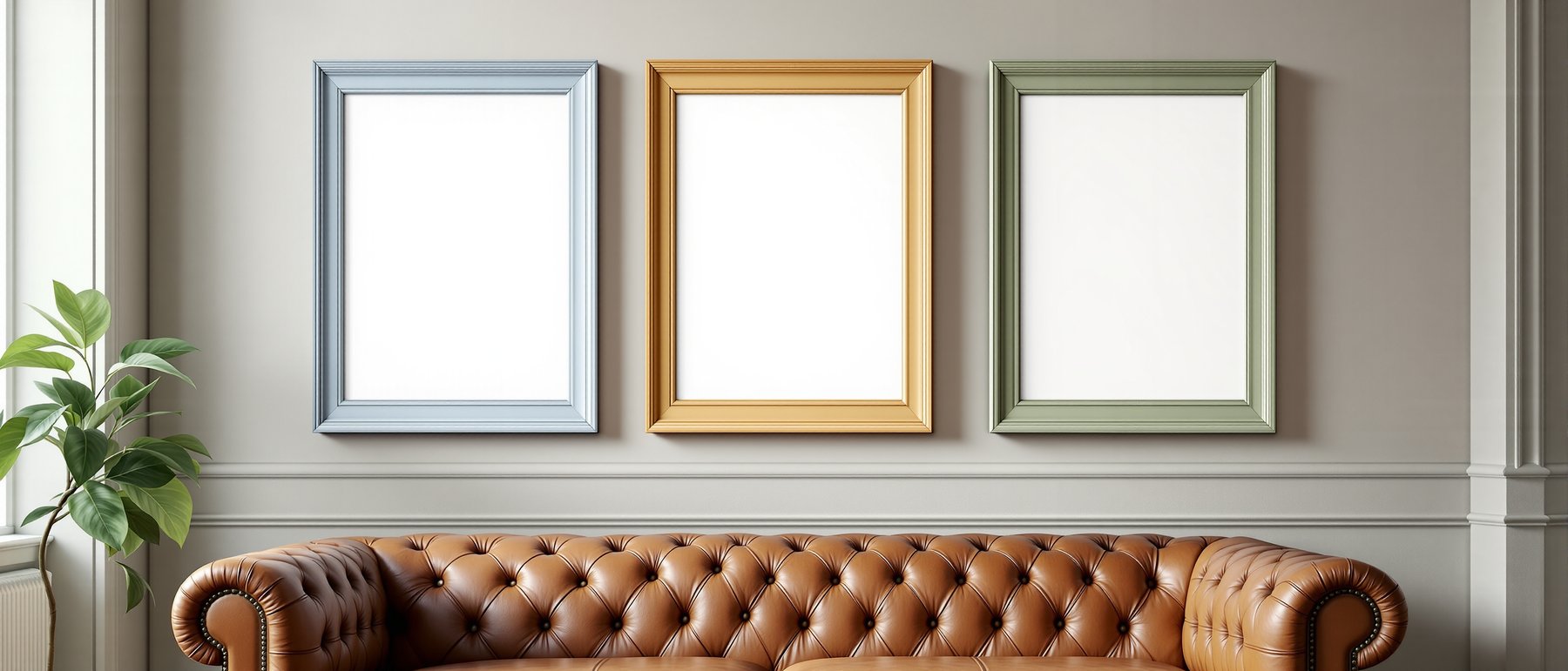 Blank Template #010 Coloured Frame Mockup | bulkmockup Frame Template | Instant Download JPG | Commercial Use | MockupBulk