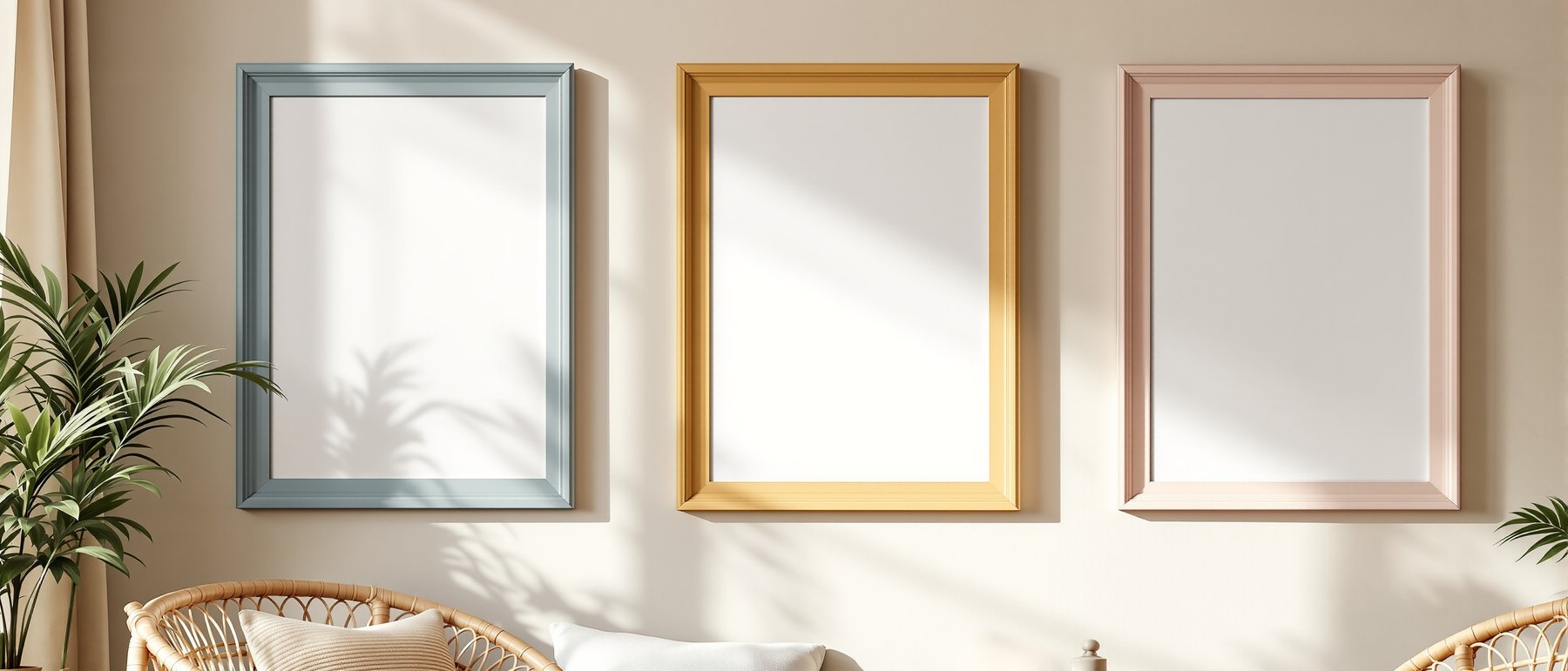 Blank Template #016 Coloured Frame Mockup | bulkmockup Blank Frame Template | High-Res JPG | Commercial Licence | MockupBulk