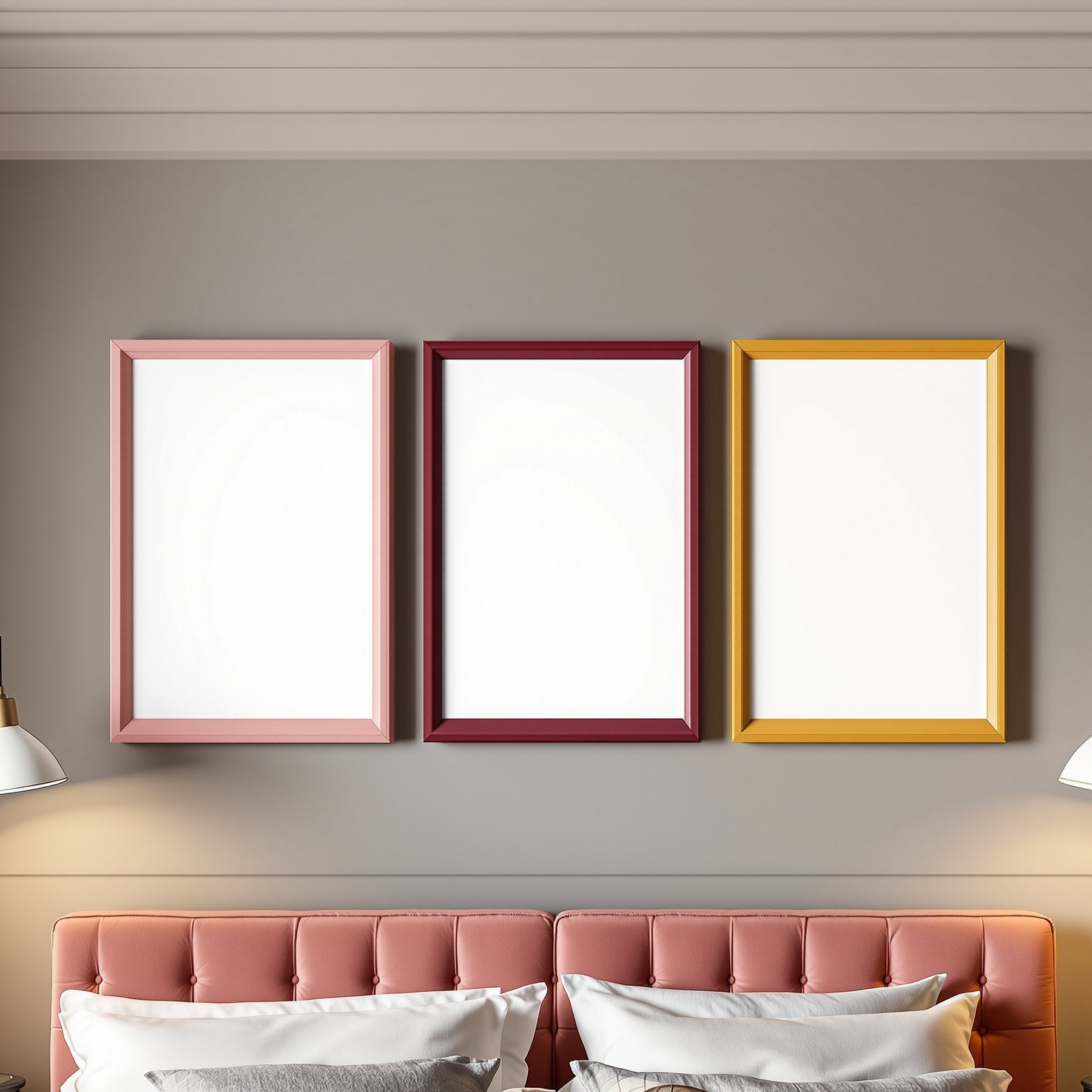 Blank Template #025 Coloured Frame Mockup | Digital Frame Mockup | bulkmockup JPG Download | For POD Etsy Shopify | MockupBulk