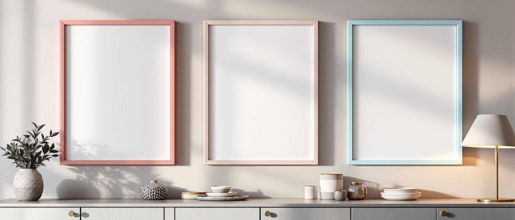 Coloured Frame Mockup | Blank Template #027 | Blank Frame Template | High-Res JPG Instant Download | Commercial Use | bulkmockup | MockupBulk