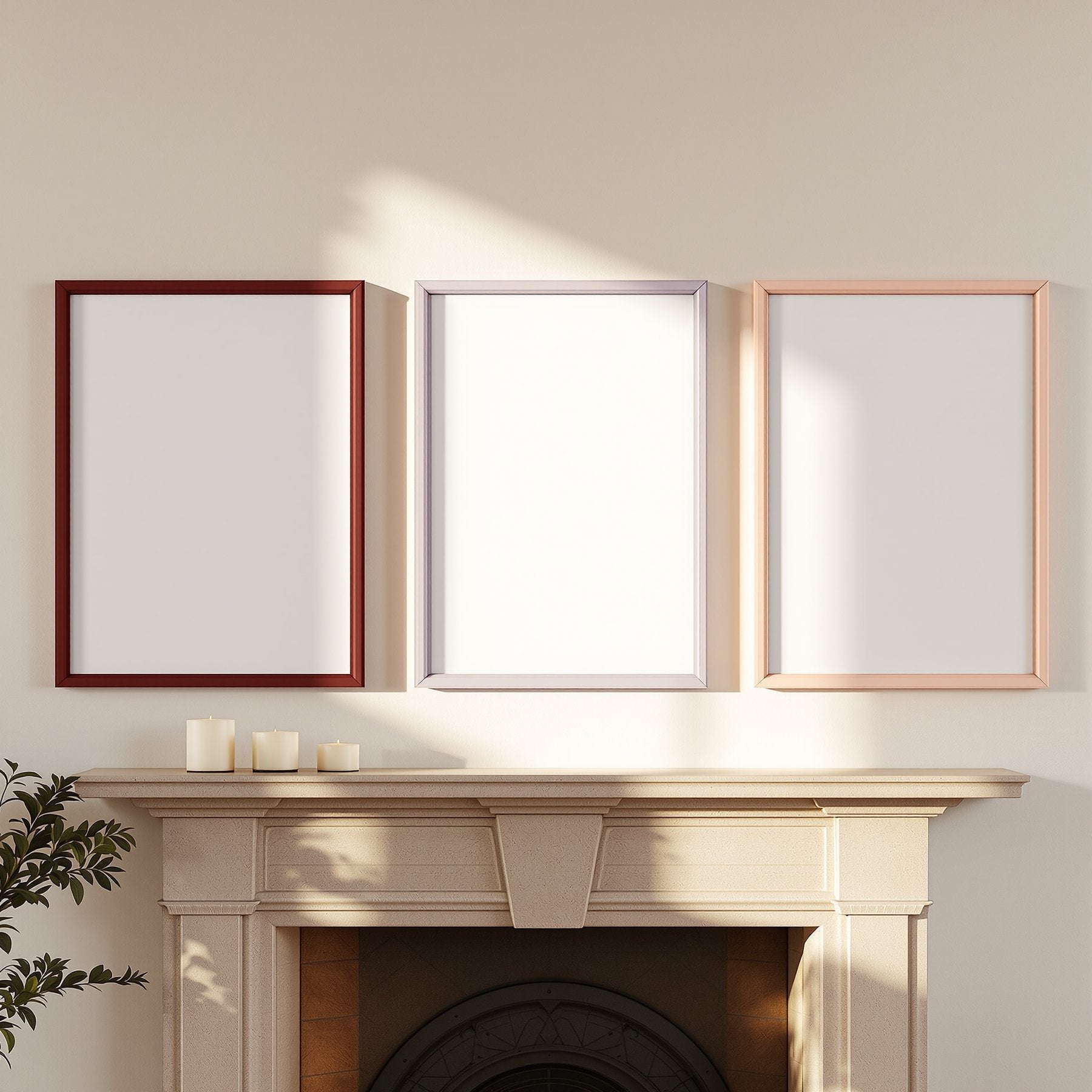 Coloured Frame Mockup | Blank Template #030 — bulkmockup Frame Template | Instant Download JPG | Commercial Use | MockupBulk