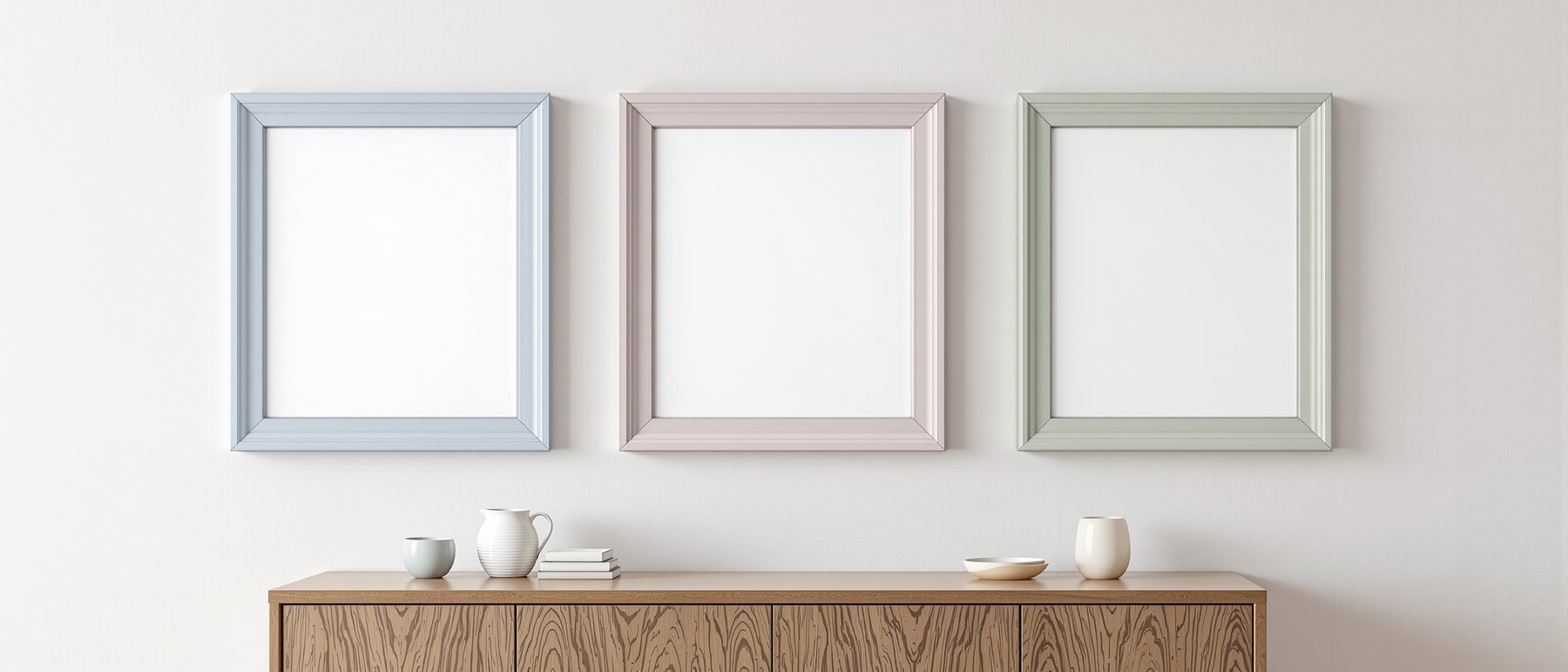 Coloured Frame Mockup, Blank Template #034 | High-Resolution JPG | bulkmockup Template | For Etsy POD Print Sellers | MockupBulk