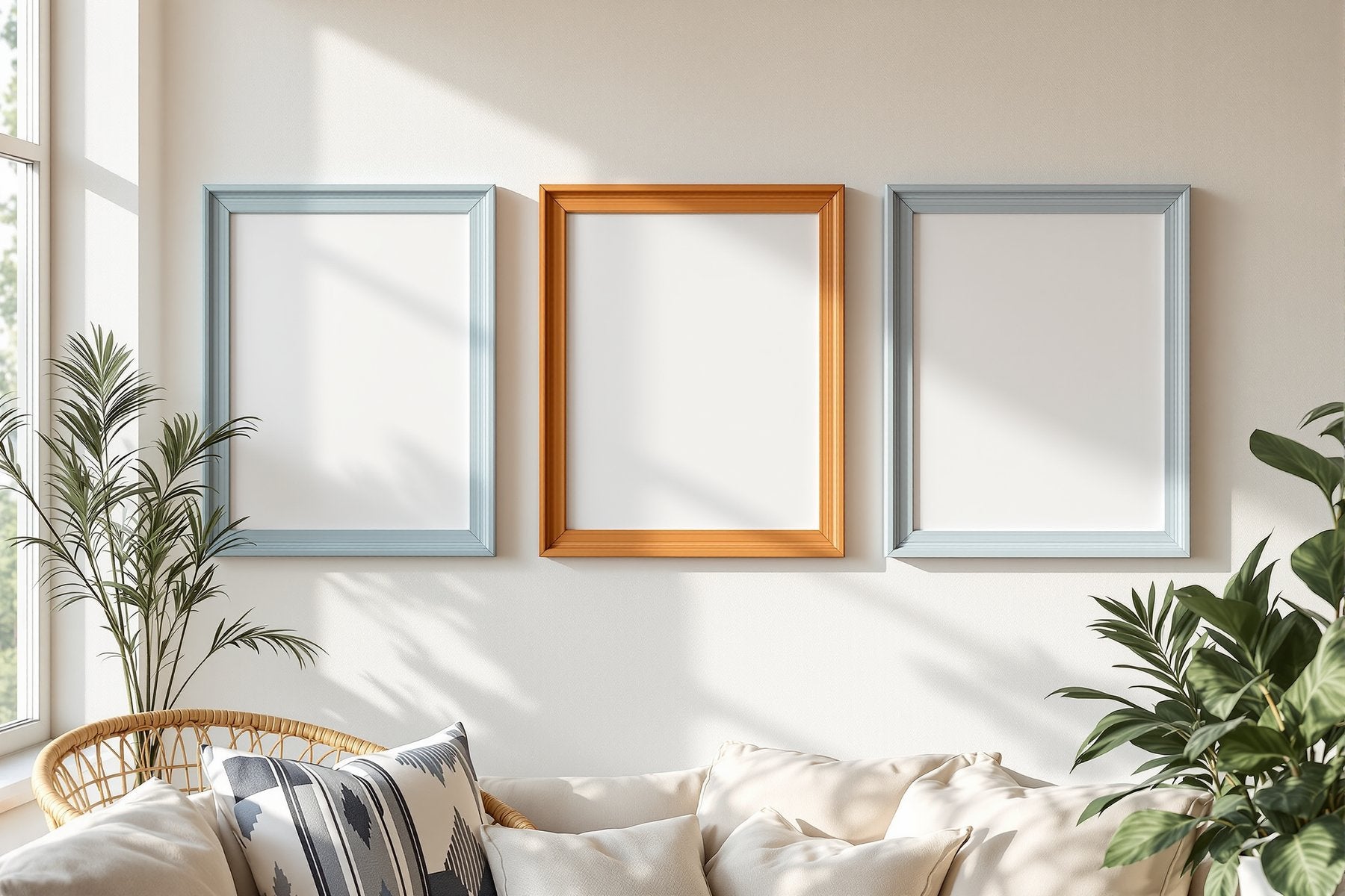 Coloured Frame Mockup | Blank Template #040 | Blank Frame Template | High-Res JPG Instant Download | Commercial Use | bulkmockup | MockupBulk