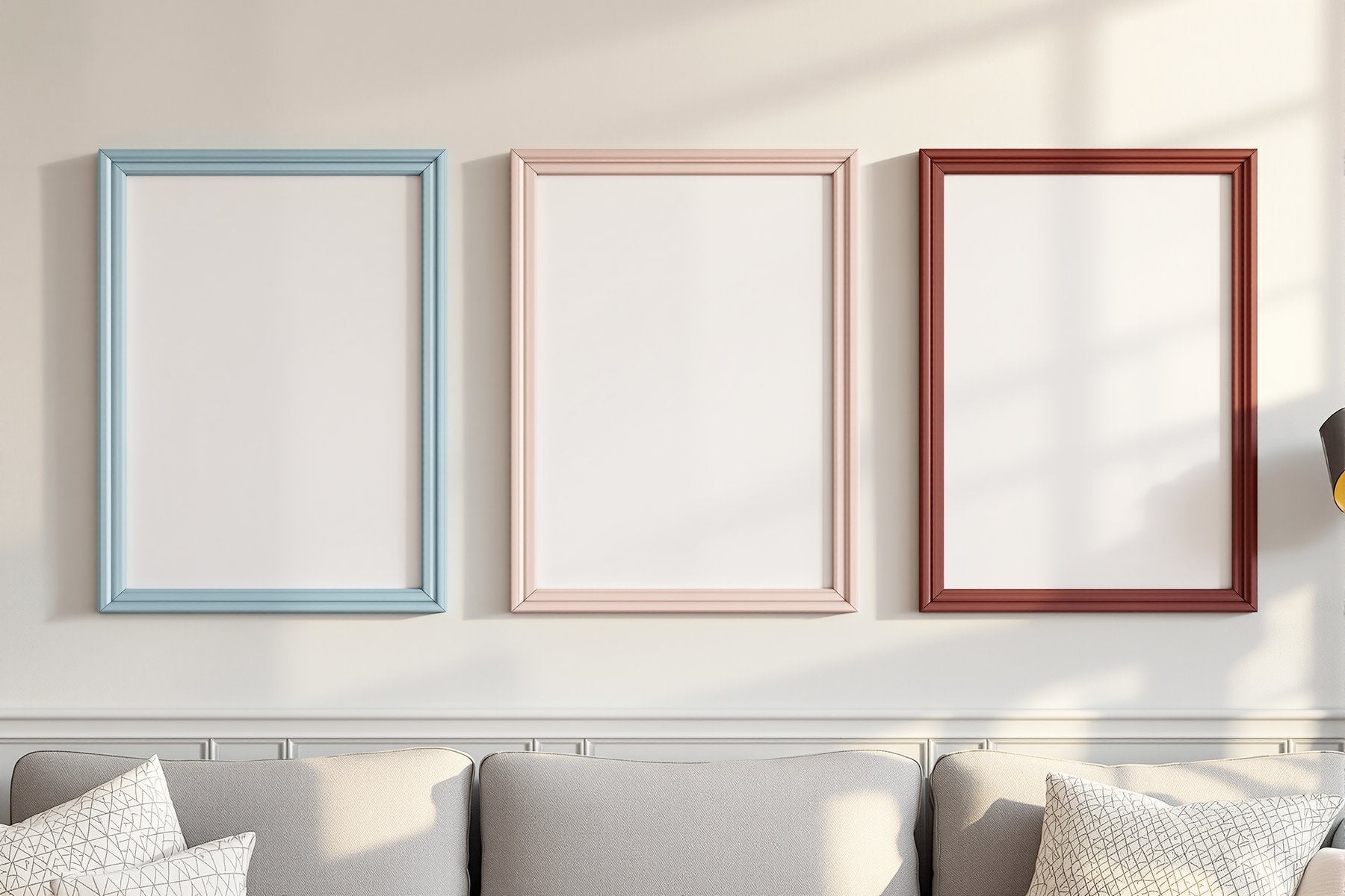 Coloured Frame Mockup — Blank Template #041 — Print-on-Demand Frame Mockup | bulkmockup JPG | Commercial Licence | MockupBulk