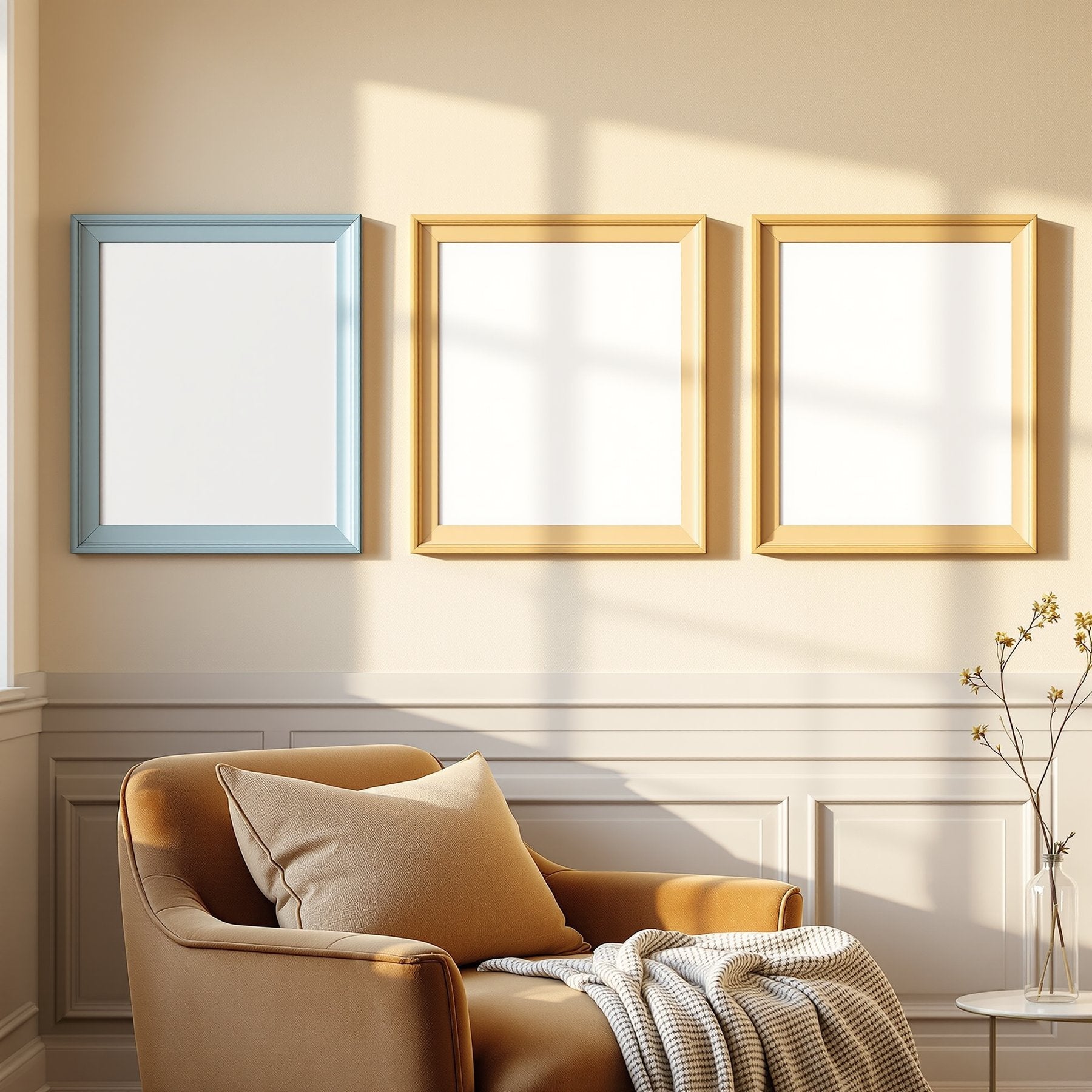 Coloured Frame Mockup, Blank Template #042 | Frame Template JPG | Instant bulkmockup Download | Commercial Use | MockupBulk