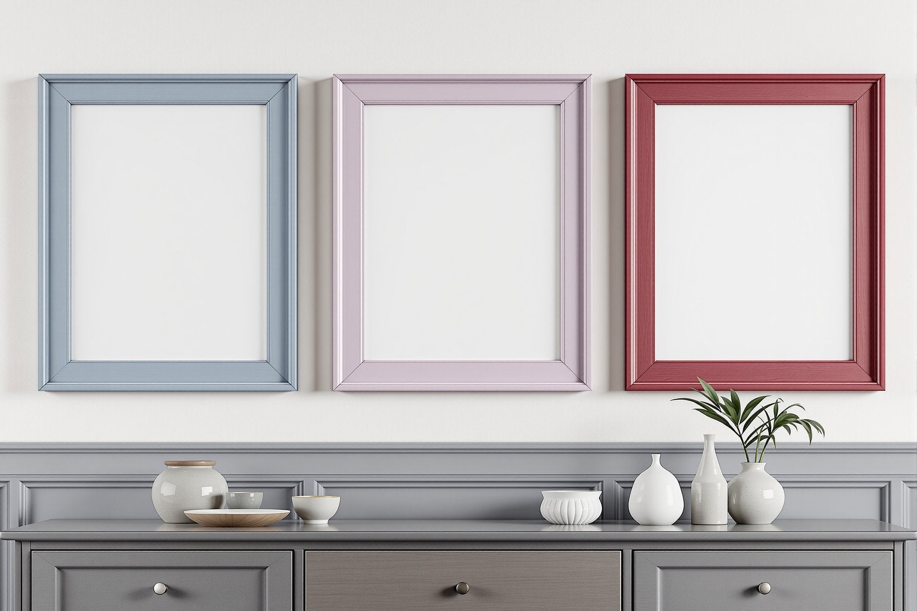 Coloured Frame Mockup — Blank Template #043 — Blank Frame Template | High-Res JPG Instant Download | Commercial Use | bulkmockup | MockupBulk