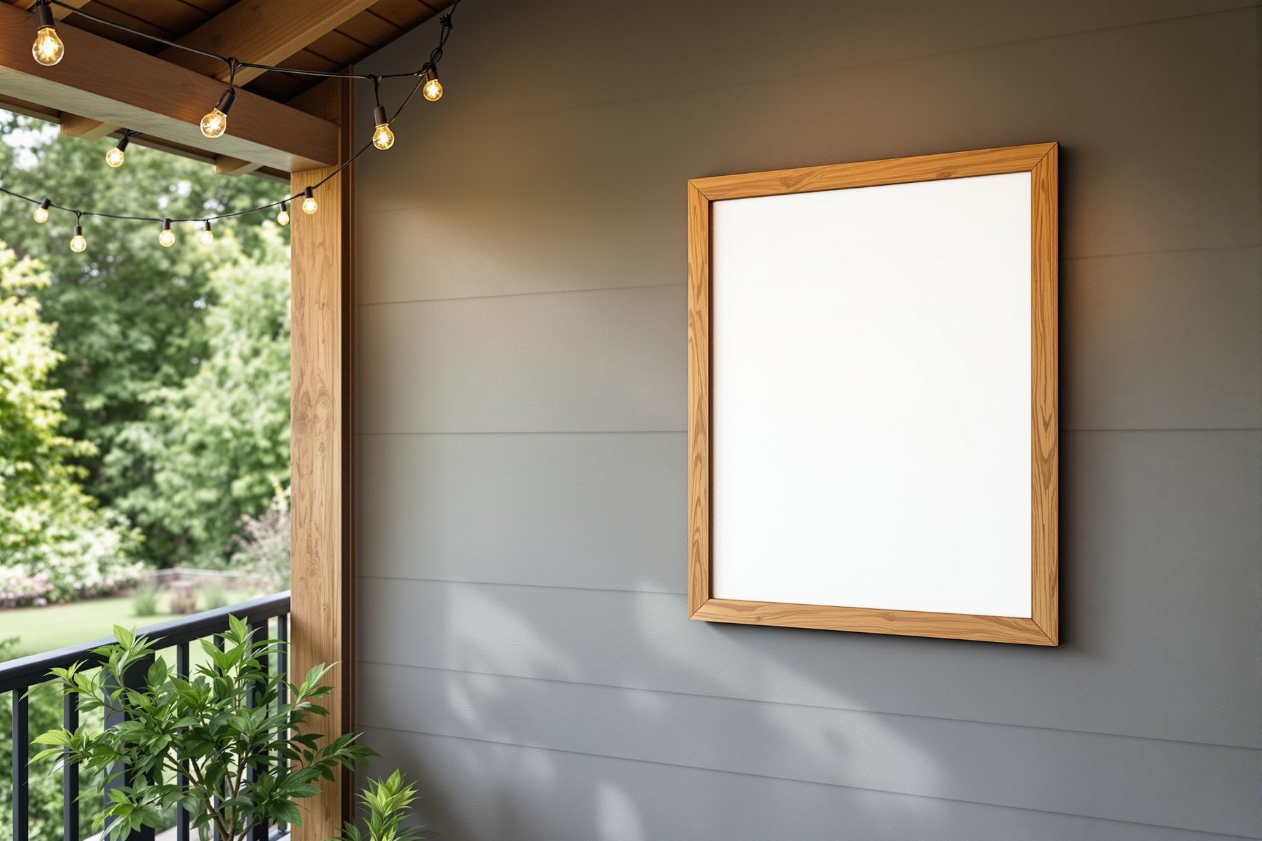 Outdoor Frame Mockup — Blank Template #002 — Blank Frame Template | High-Res JPG Instant Download | Commercial Use | bulkmockup | MockupBulk