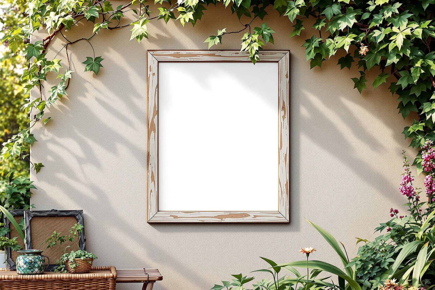 Outdoor Frame Mockup — Blank Template #013 — bulkmockup Frame Template | Instant Download JPG | Commercial Use | MockupBulk