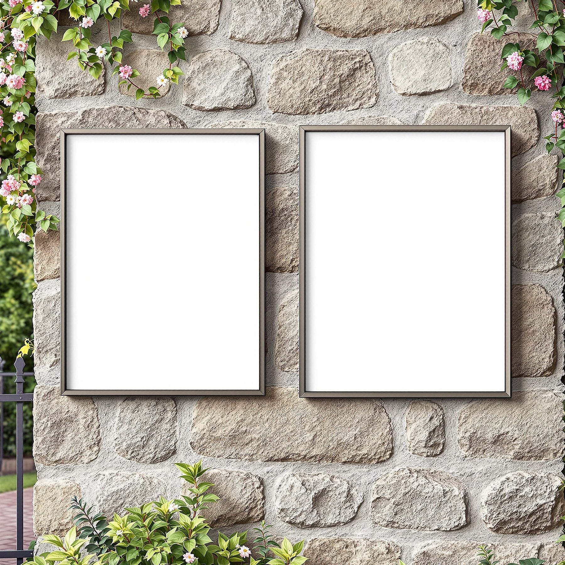 Outdoor Frame Mockup — Blank Template #022 — Blank Frame Template | High-Res JPG Instant Download | Commercial Use | bulkmockup | MockupBulk