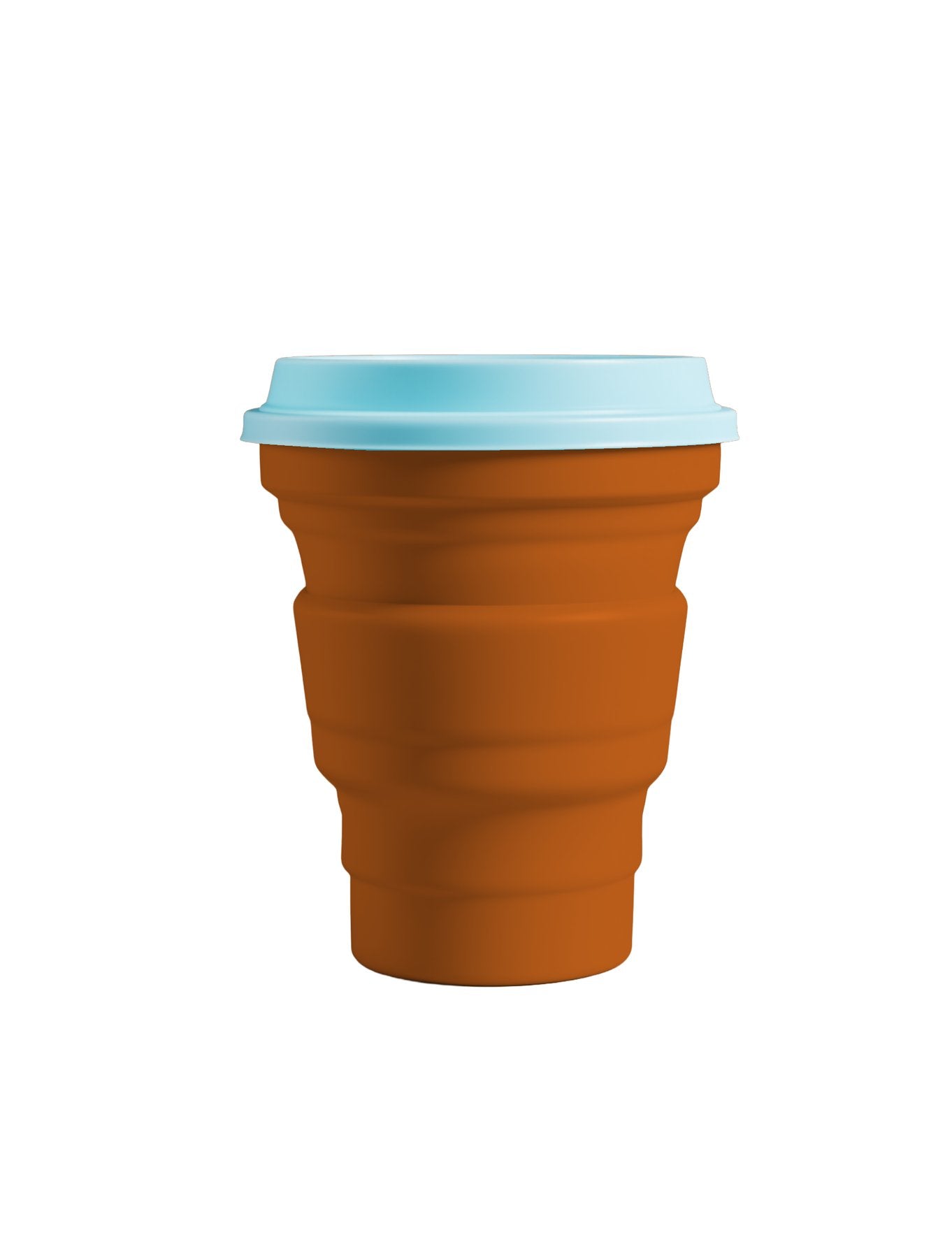 0523 Product Cup Eco SiliconeCollapsible Front antique orange