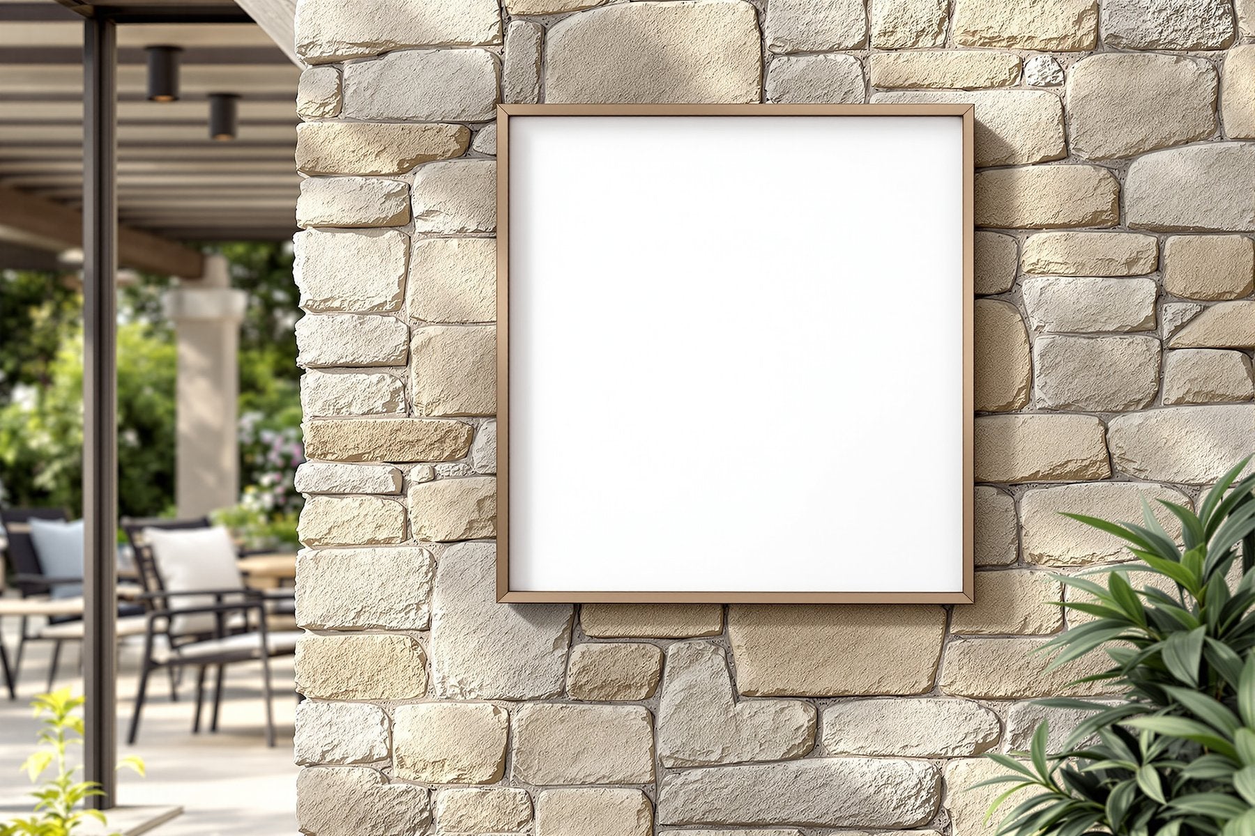 Outdoor Frame Mockup | Blank Template #030 | High-Res Frame Template JPG | bulkmockup Mockup Store | Commercial Use | MockupBulk