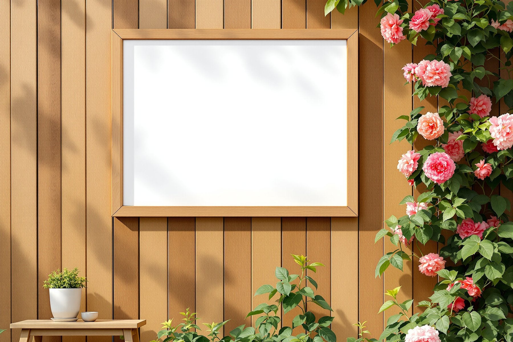 Outdoor Frame Mockup | Blank Template #031 — Print-on-Demand Frame Mockup | bulkmockup JPG | Commercial Licence | MockupBulk
