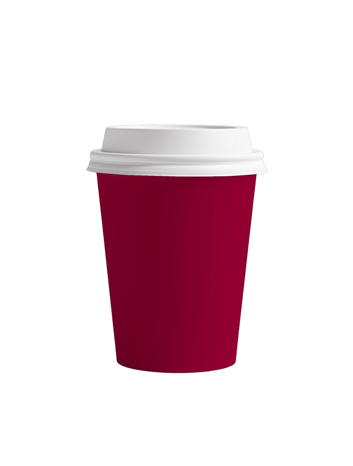 0531 Product Cup Takeaway WhiteLid Front antique cherry red
