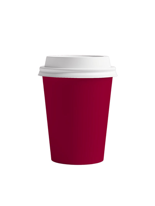 0531 Product Cup Takeaway WhiteLid Front antique cherry red