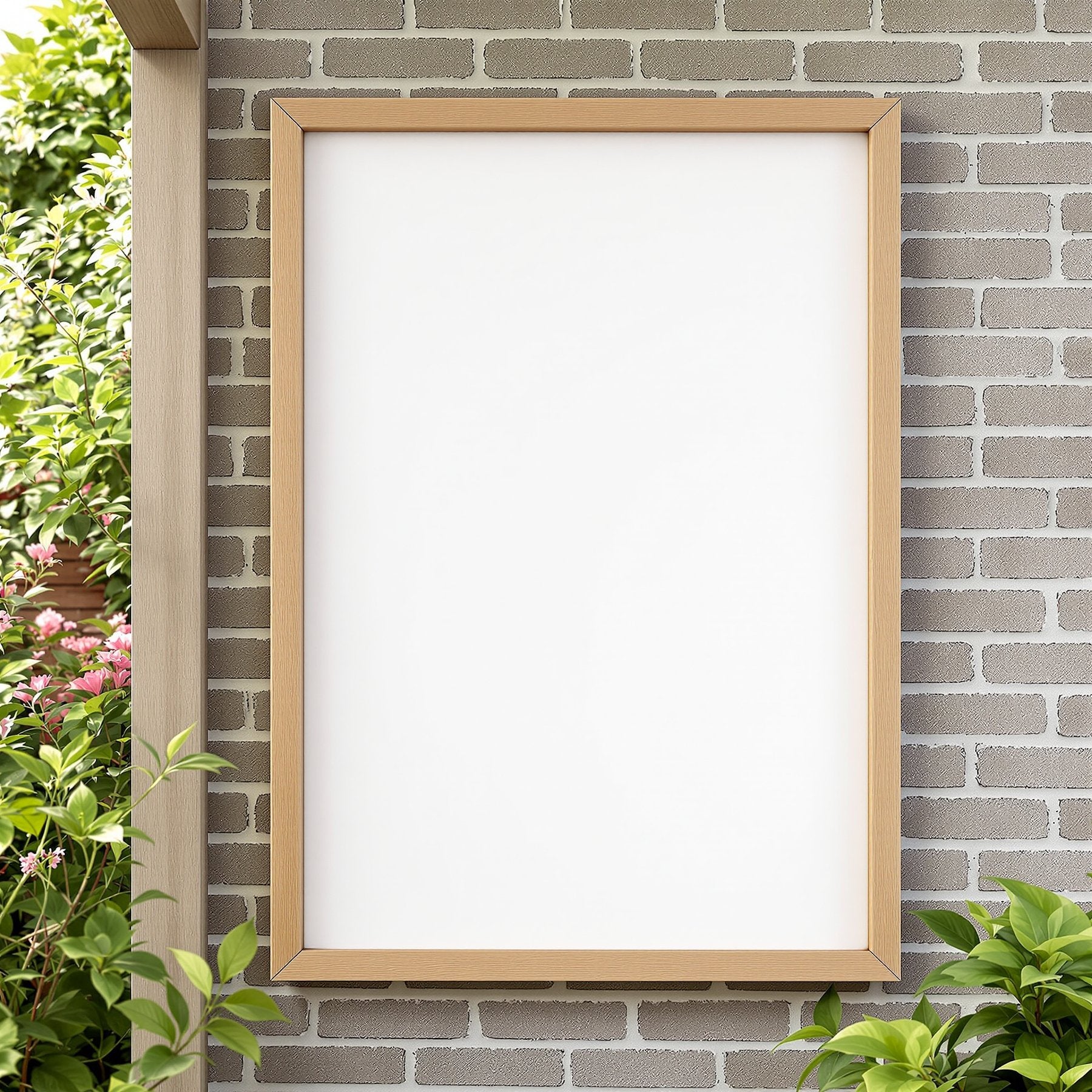 Outdoor Frame Mockup — Blank Template #034 — bulkmockup Blank Frame Template | High-Res JPG | Commercial Licence | MockupBulk