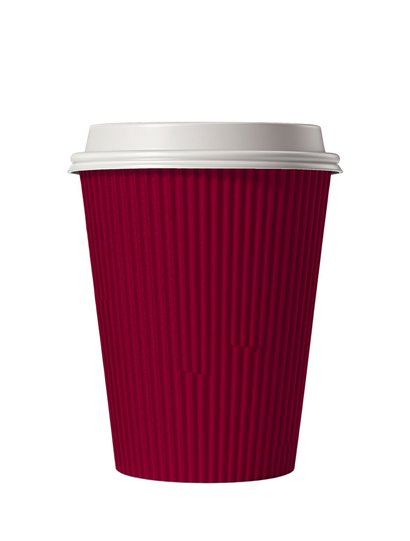 0536 Product Cup Takeaway Ripple Corrugated Angle45 antique cherry red