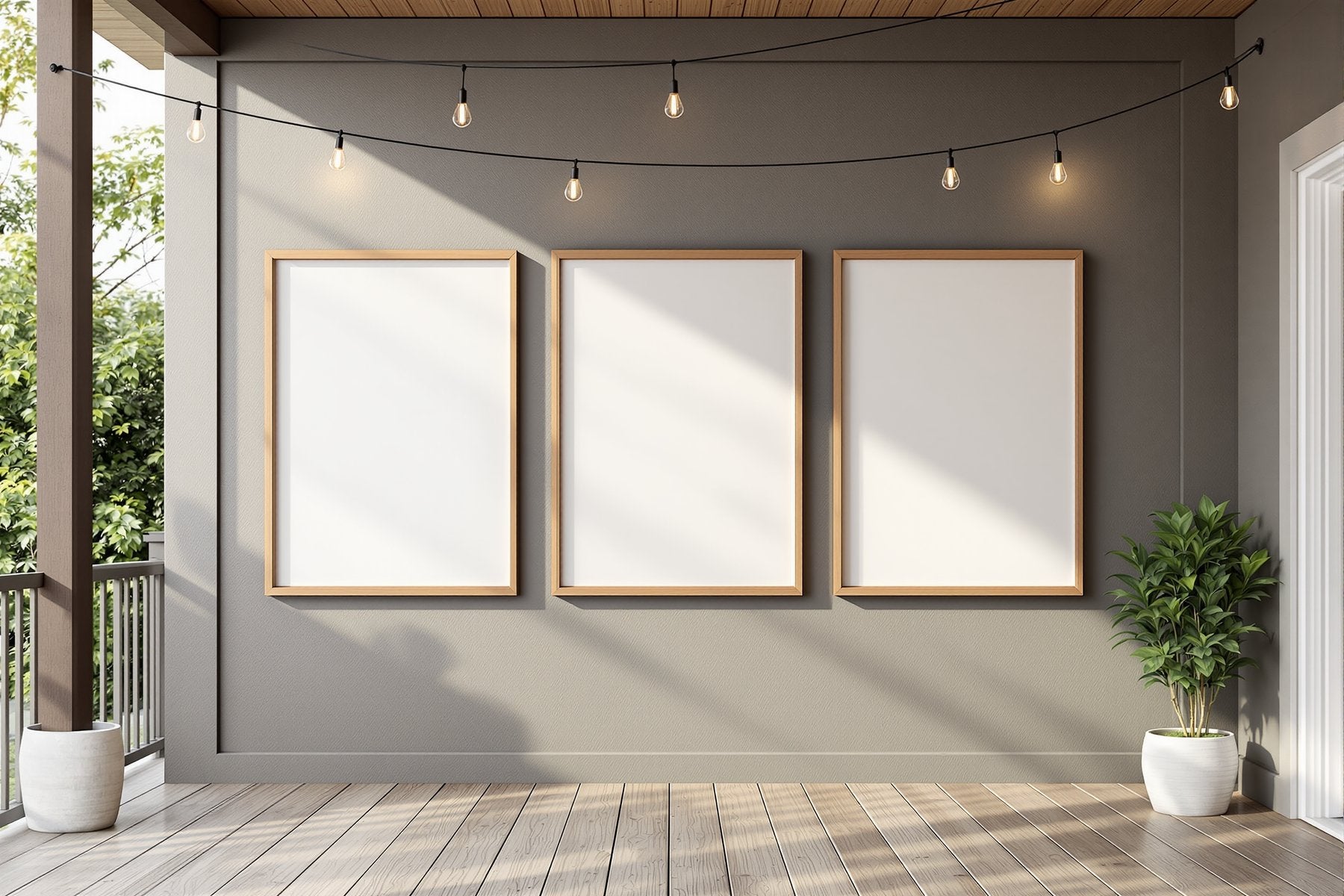 Outdoor Frame Mockup, Blank Template #037 | High-Res Frame Template JPG | bulkmockup Mockup Store | Commercial Use | MockupBulk