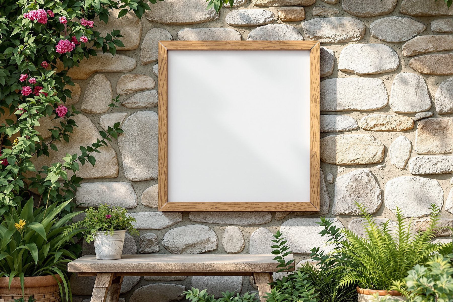 Outdoor Frame Mockup | Blank Template #041 — Digital Frame Mockup | bulkmockup JPG Download | For POD Etsy Shopify | MockupBulk