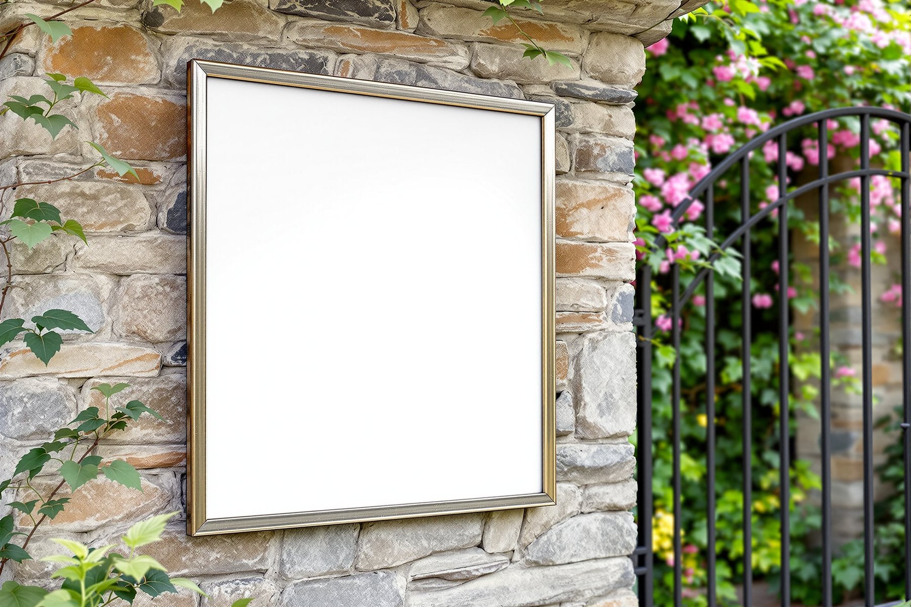 Blank Template #042 Outdoor Frame Mockup | Digital Frame Mockup | bulkmockup JPG Download | For POD Etsy Shopify | MockupBulk