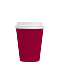0543 Product Cup Takeaway FlatWhite Short Front antique cherry red