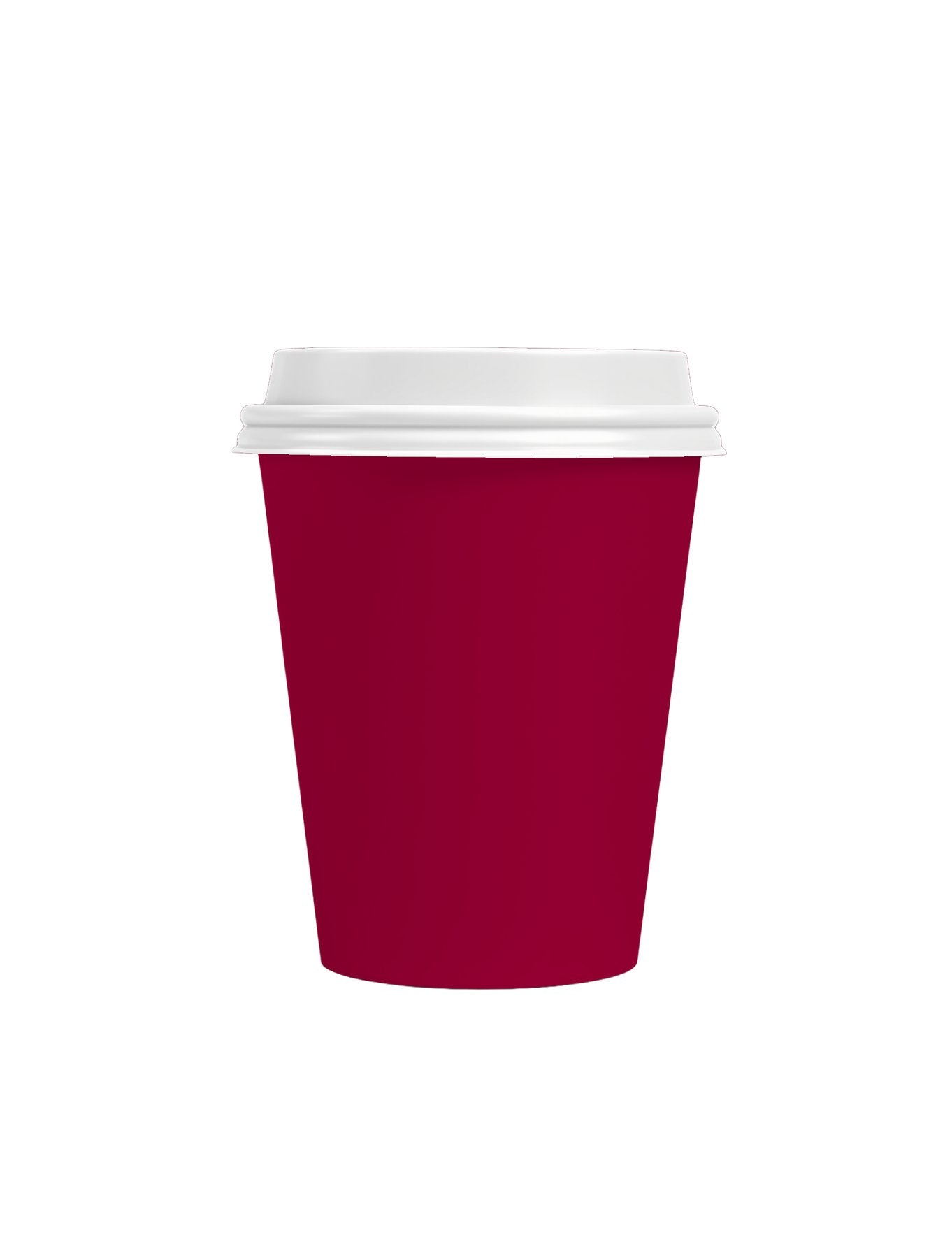 0543 Product Cup Takeaway FlatWhite Short Front antique cherry red