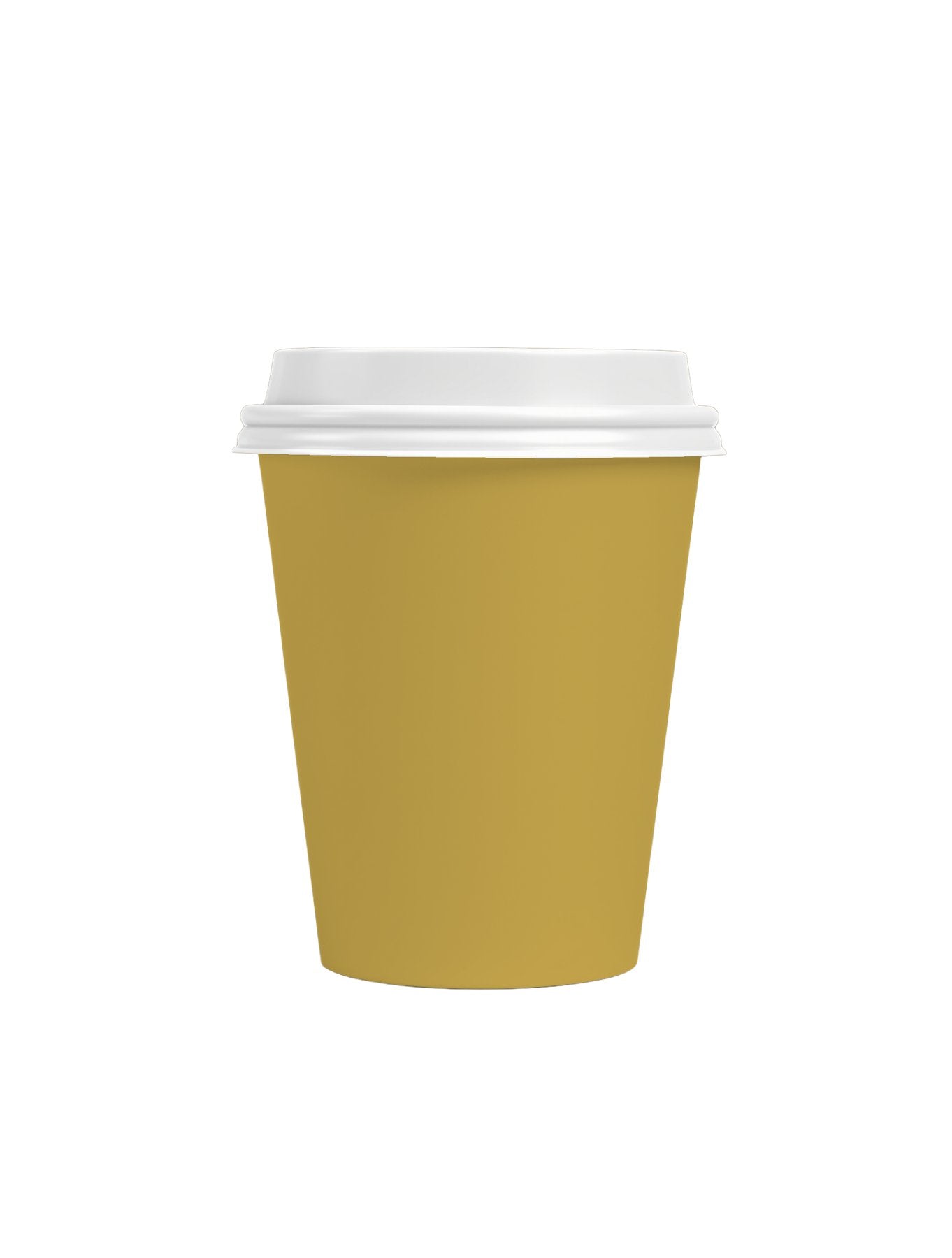 0543 Product Cup Takeaway FlatWhite Short Front antique gold