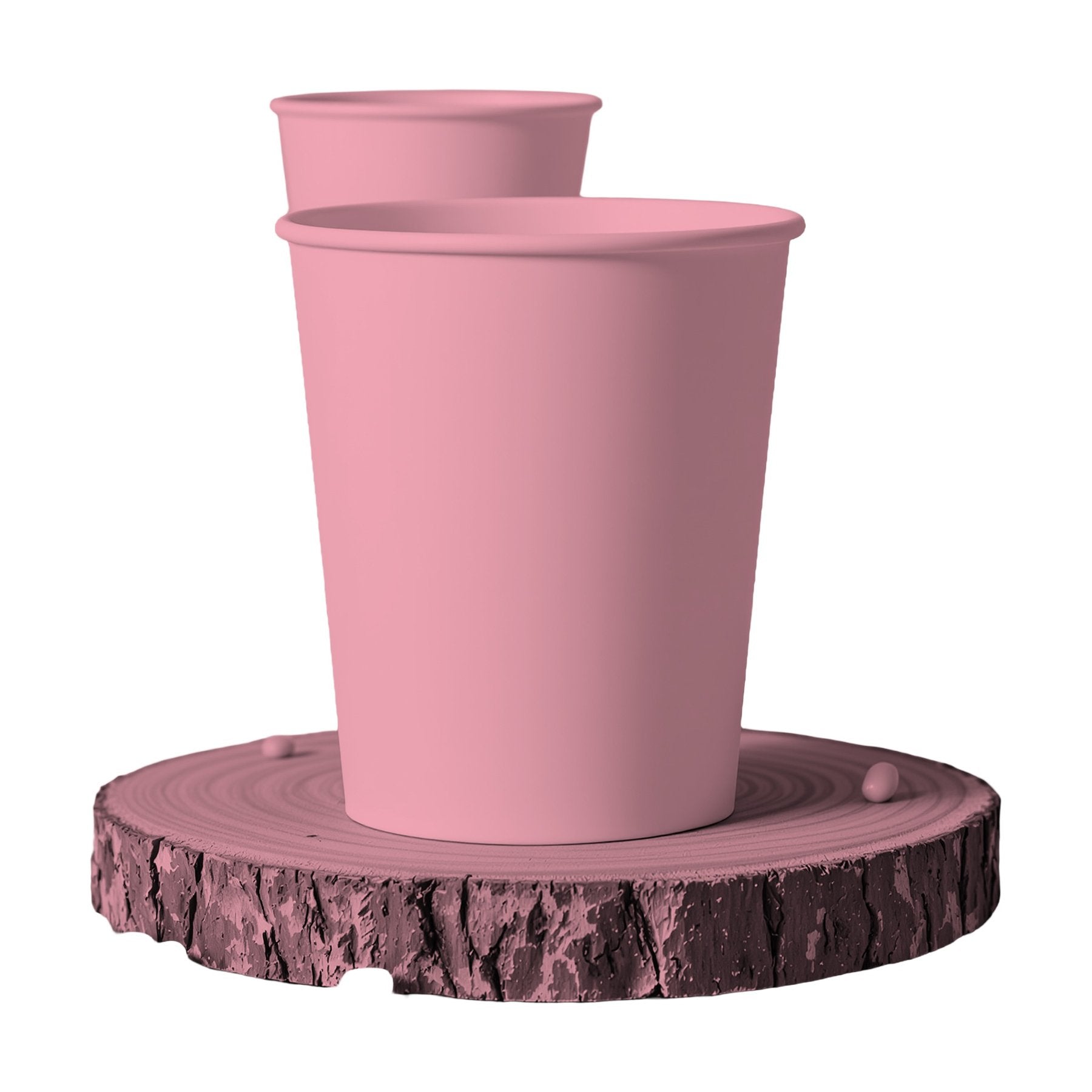 Charity Pink Angle45 View Takeaway Mockup | POD Print Mockup | Instant JPG Download | Commercial Licence Included | MockupBulk