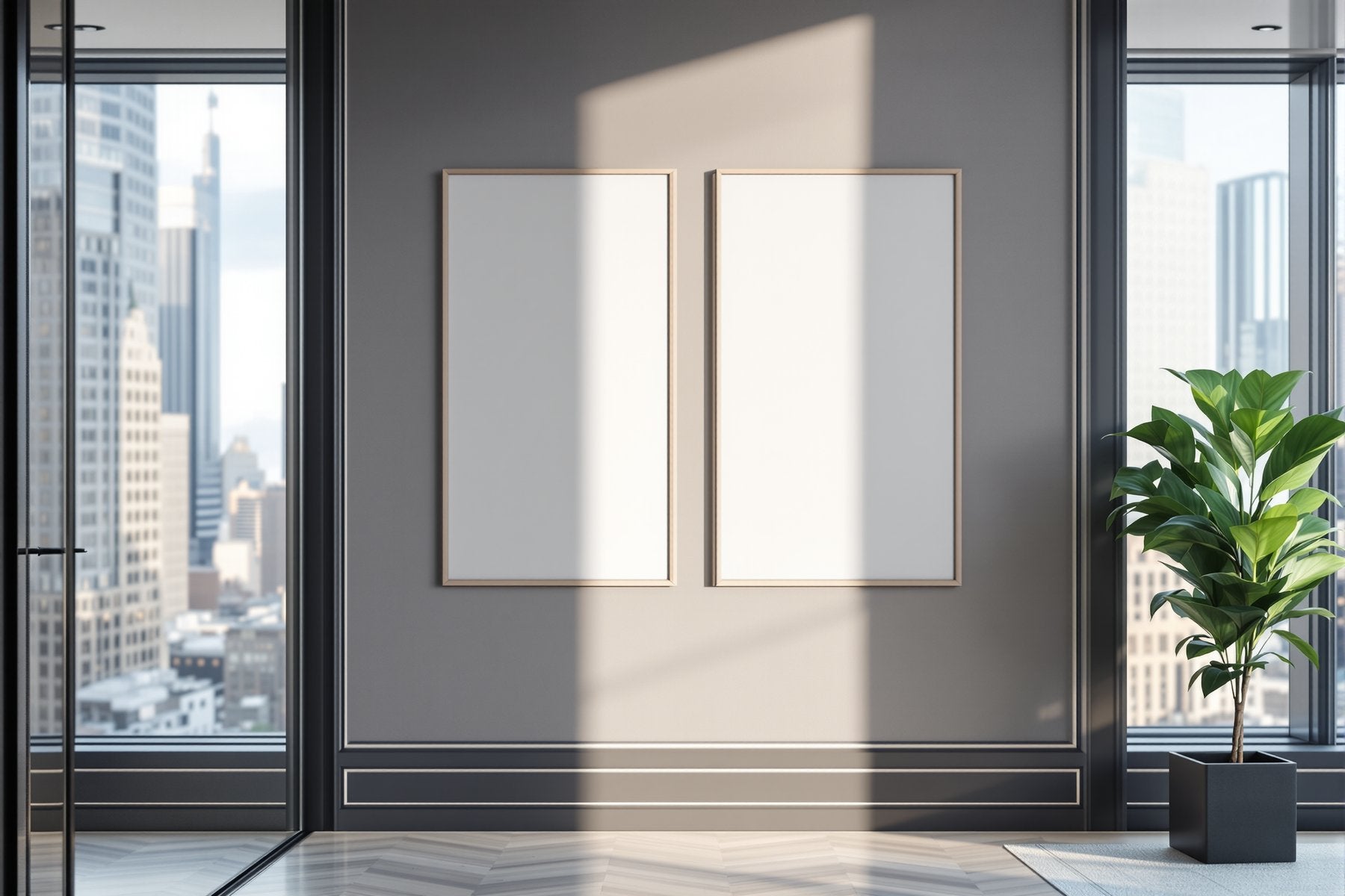 Commercial Frame Mockup | Blank Template #015 | bulkmockup Digital Download | Blank Frame JPG | Commercial Licence Included | MockupBulk