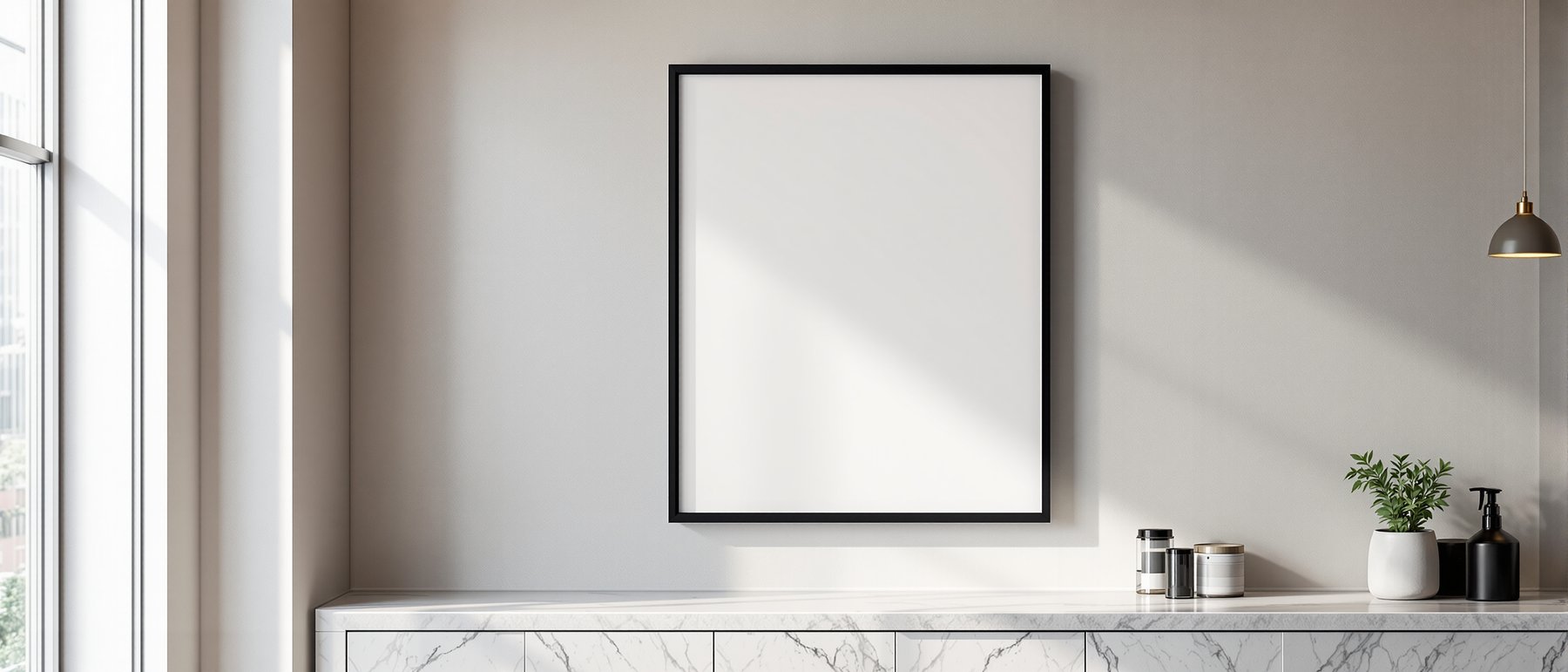 Commercial Frame Mockup | Blank Template #022 | Print-on-Demand Frame Mockup | bulkmockup JPG | Commercial Licence | MockupBulk