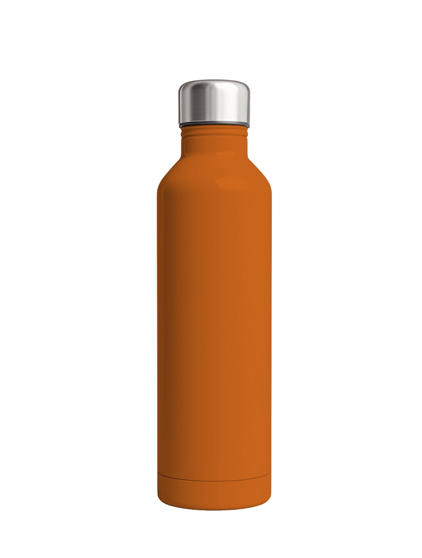 0573 Product Bottle Thermos Flask White Front antique orange