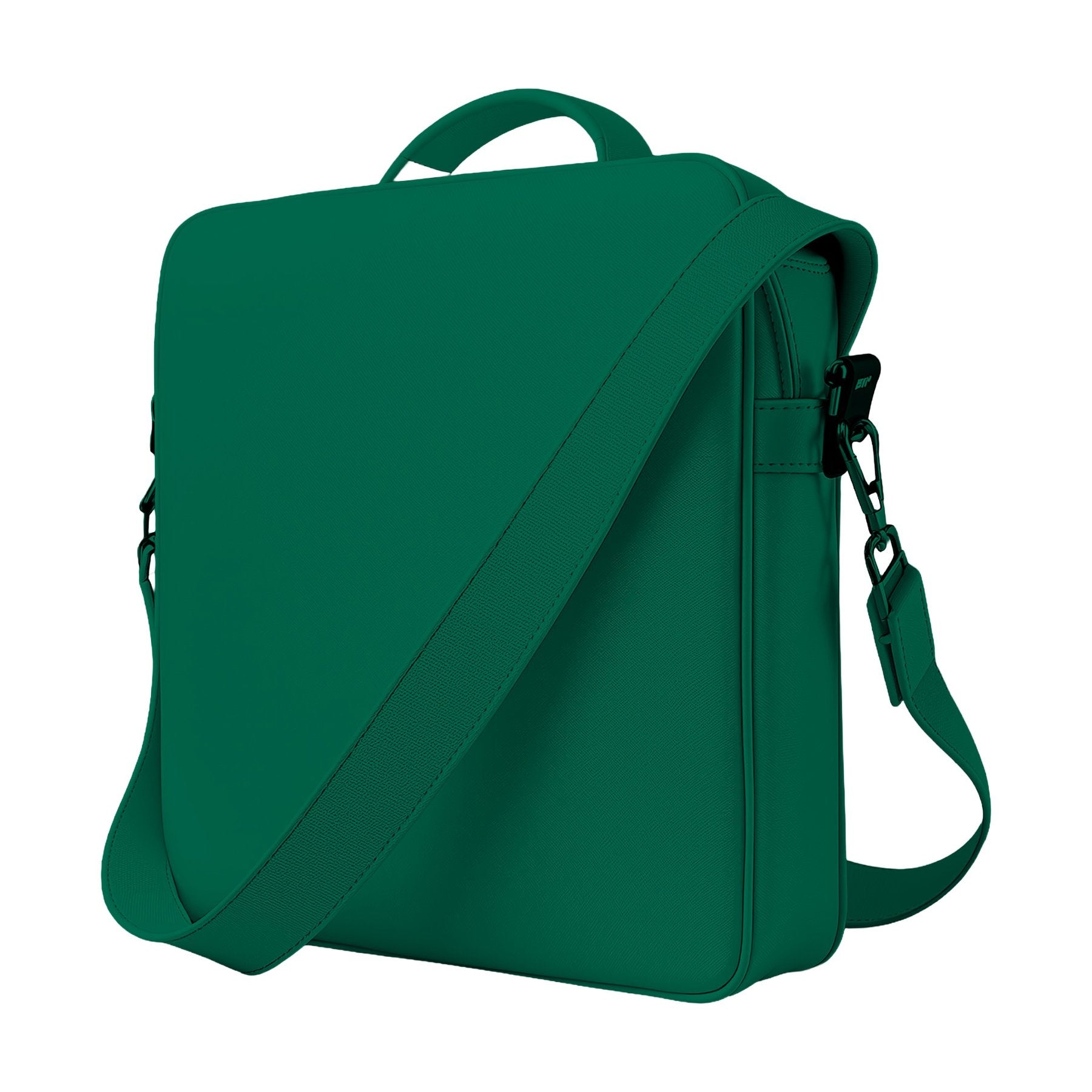 LaptopBag Mockup | Bottle Green Side View — POD Print Mockup | Instant JPG Download | Commercial Licence Included | MockupBulk