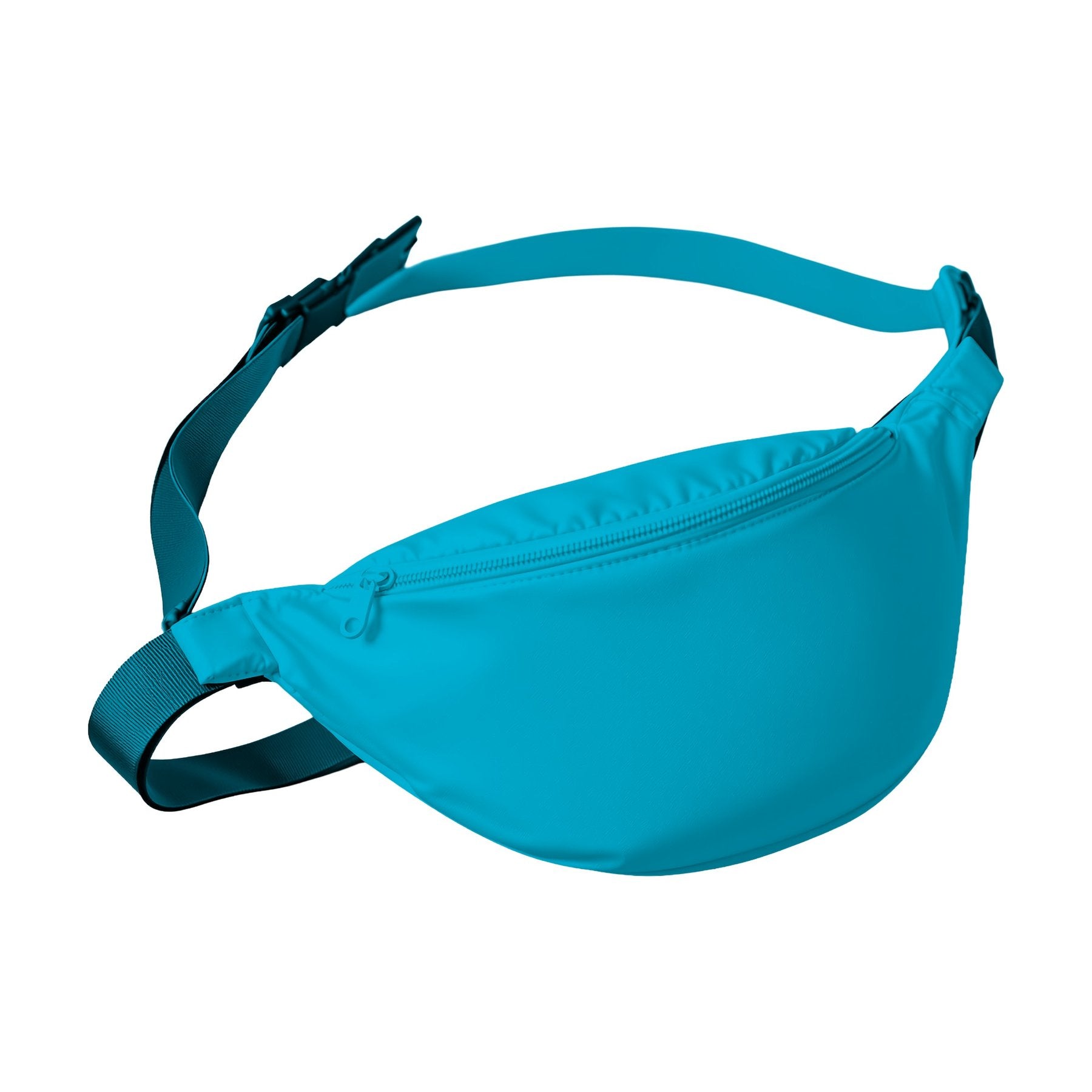 Aqua Side View FannyPack Mockup | POD Print Mockup | Instant JPG Download | Commercial Licence Included | MockupBulk