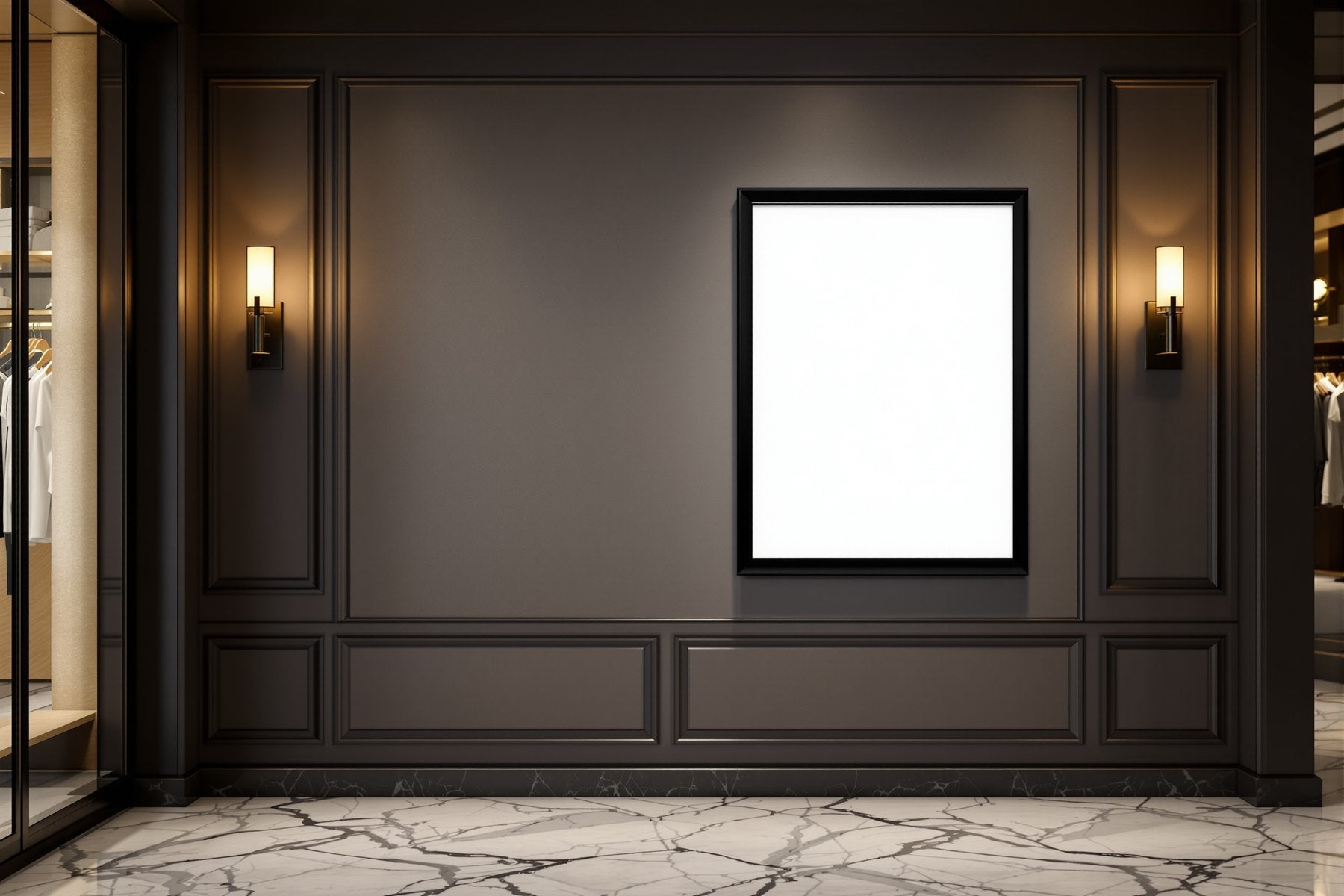 Commercial Frame Mockup | Blank Template #126 | Digital Frame Mockup | bulkmockup JPG Download | For POD Etsy Shopify | MockupBulk