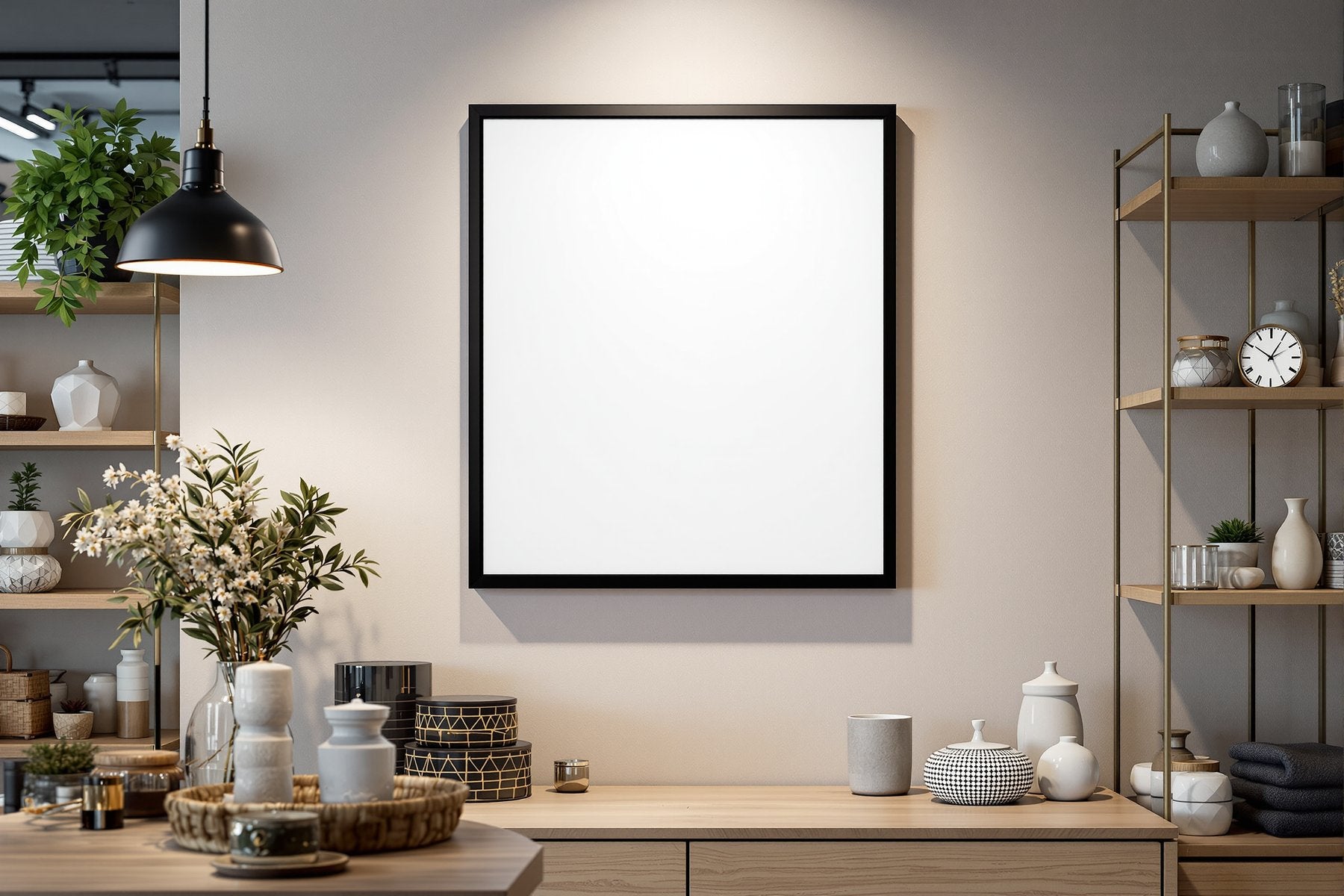 Commercial Frame Mockup — Blank Template #151 — bulkmockup Digital Download | Blank Frame JPG | Commercial Licence Included | MockupBulk