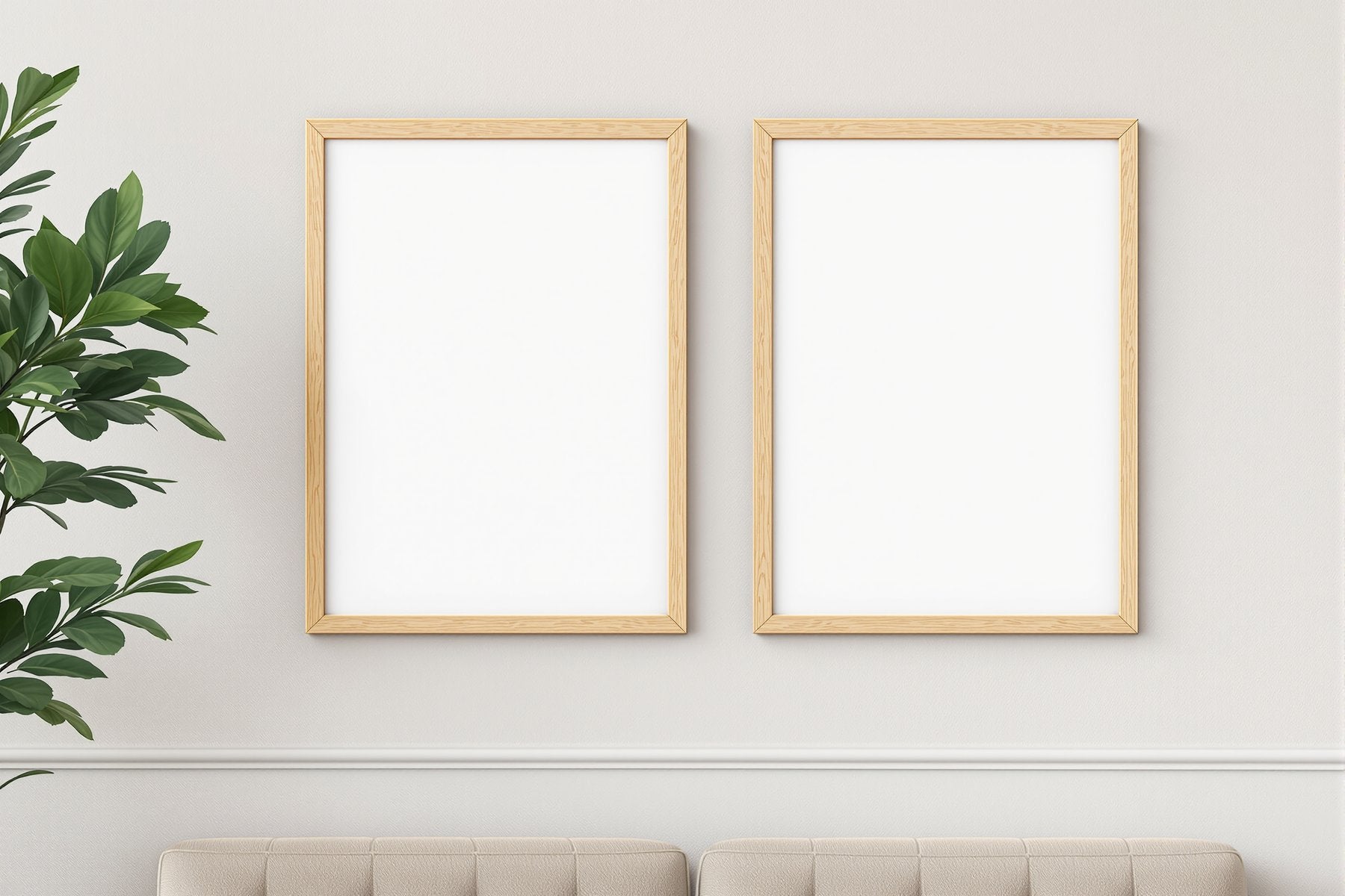 Commercial Frame Mockup | Blank Template #154 — High-Resolution JPG | bulkmockup Template | For Etsy POD Print Sellers | MockupBulk