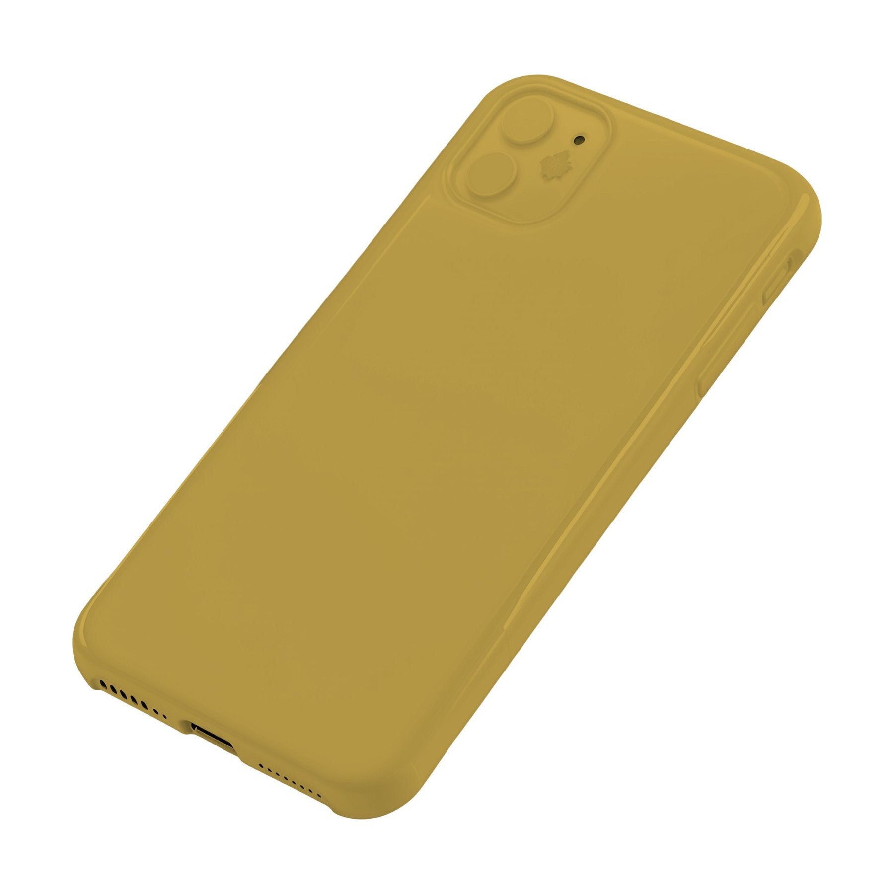 Antique Gold Slim Fit Angle45 View iPhone Mockup | High-Res Mockup Template | JPG Digital Download | Commercial Licence | MockupBulk