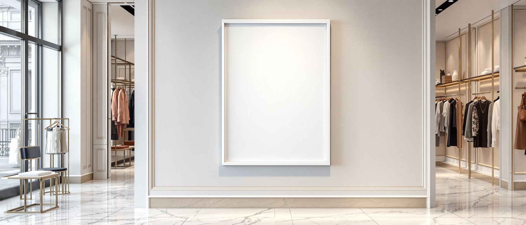 Commercial Frame Mockup | Blank Template #186 — Blank Frame Template | High-Res JPG Instant Download | Commercial Use | bulkmockup | MockupBulk